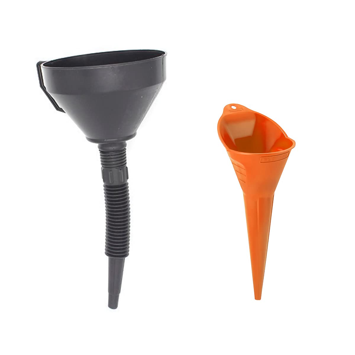 Multi-Purpose Large Plastic Funnel with Hose - Heavy Duty Oil Funnel for Automotive & Motorcycle Maintenance - Perfect for Engine Oil Changes, Diesel, Kerosene & Gasoline Transfer - Ideal for DIY Car Care, Garage Use & Fluid Management