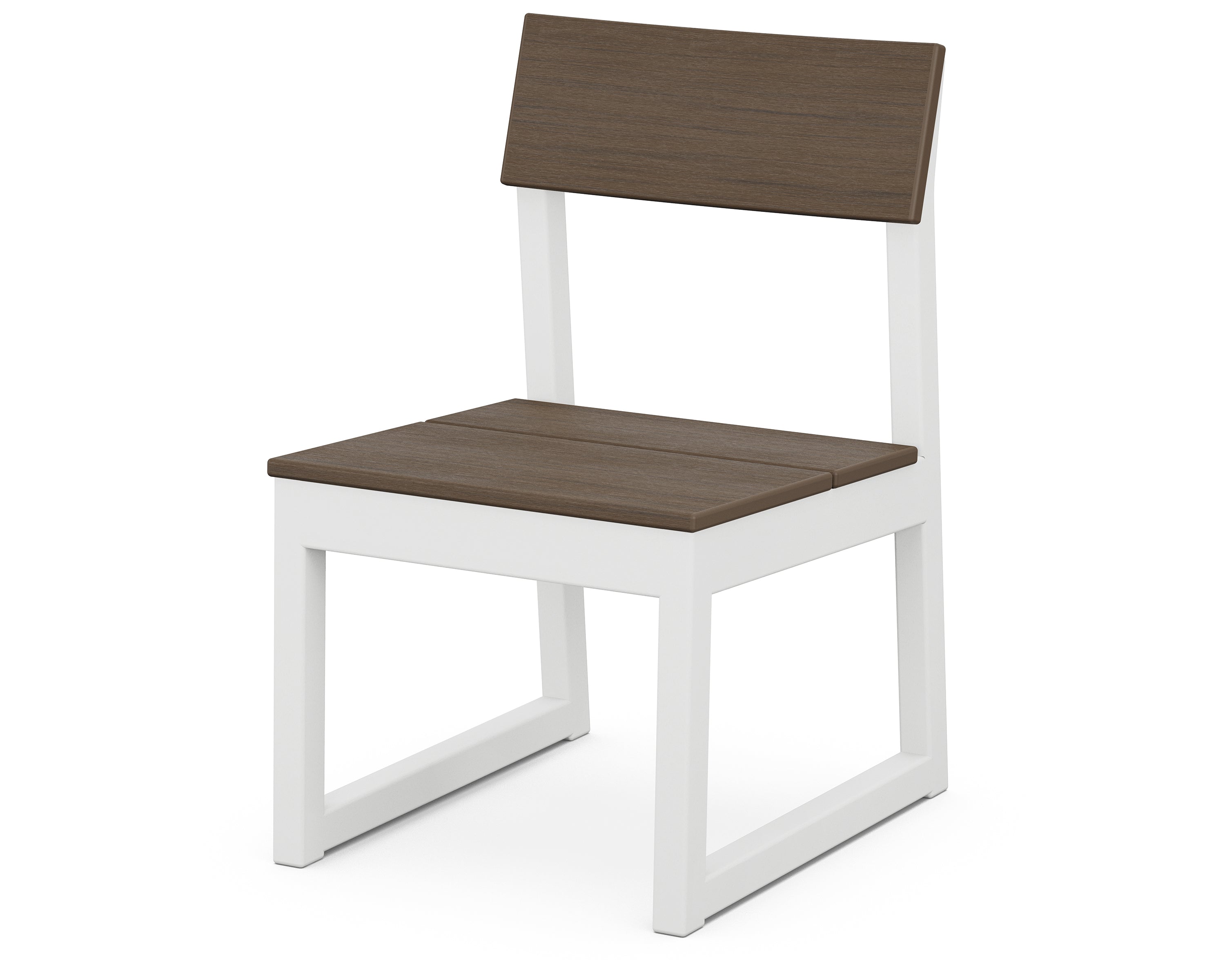 POLYWOOD EDGE Dining Side Chair - Weather-Resistant Outdoor Patio Furniture for Garden, Poolside, and Backyard Dining - Heavy-Duty All-Weather Plastic Adirondack Chair
