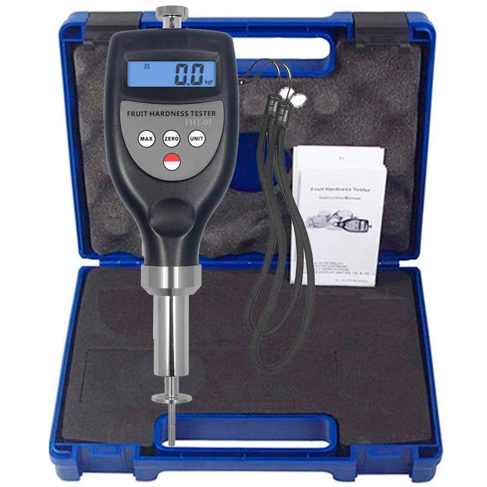 Digital Fruit Penetrometer Hardness Tester - 0.2 to 5.0kgf/cm² Firmness Tester for Soft Fruits Like Peach, Banana, Apricot, Plum, Melon, Citrus & Persimmon | Perfect for Farmers, Food Labs & Quality Control in Agriculture