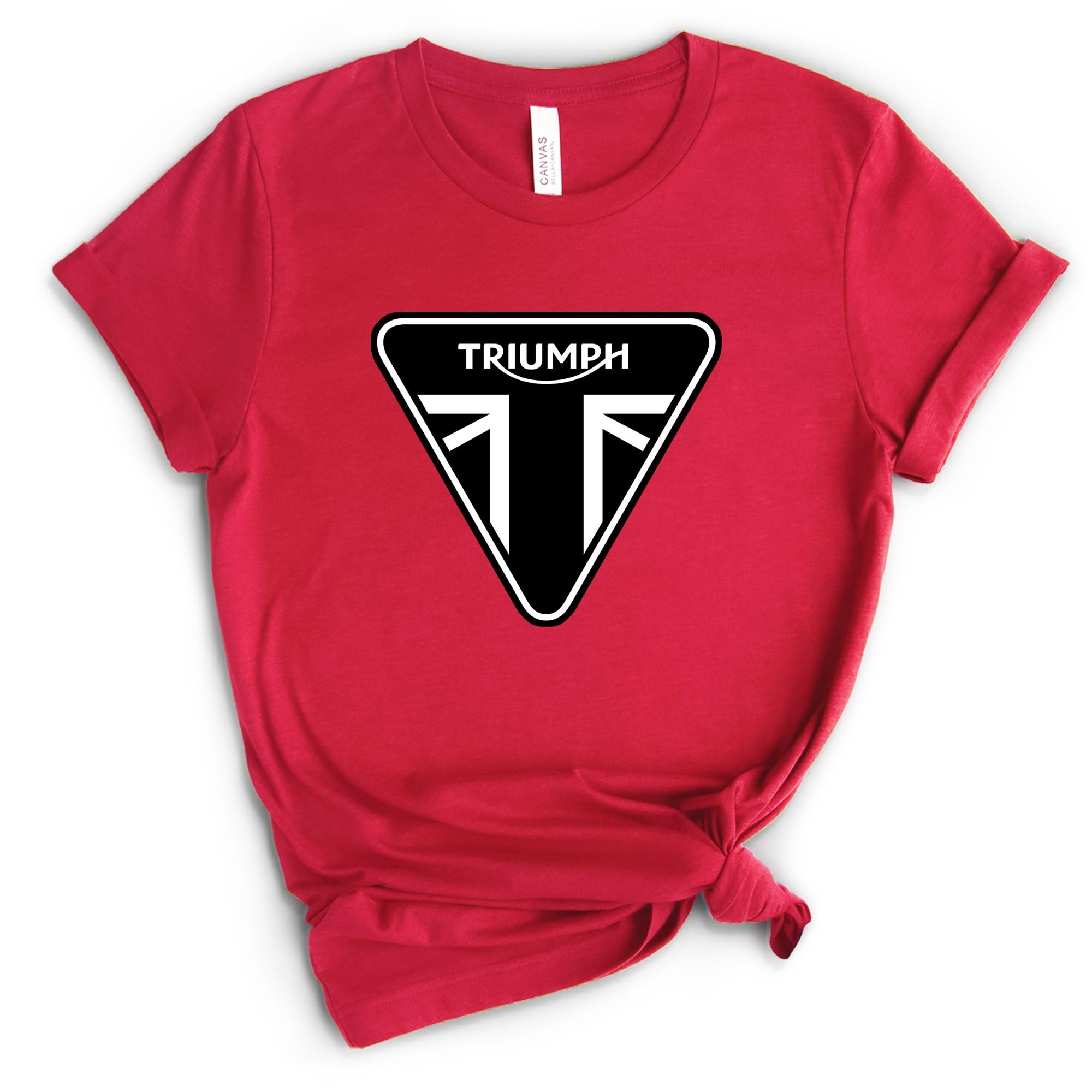 Triumph Motorcycle T-Shirt for Men - Cool Biker Gift Idea in White - Perfect for Riding, Motorcycle Events & Casual Wear