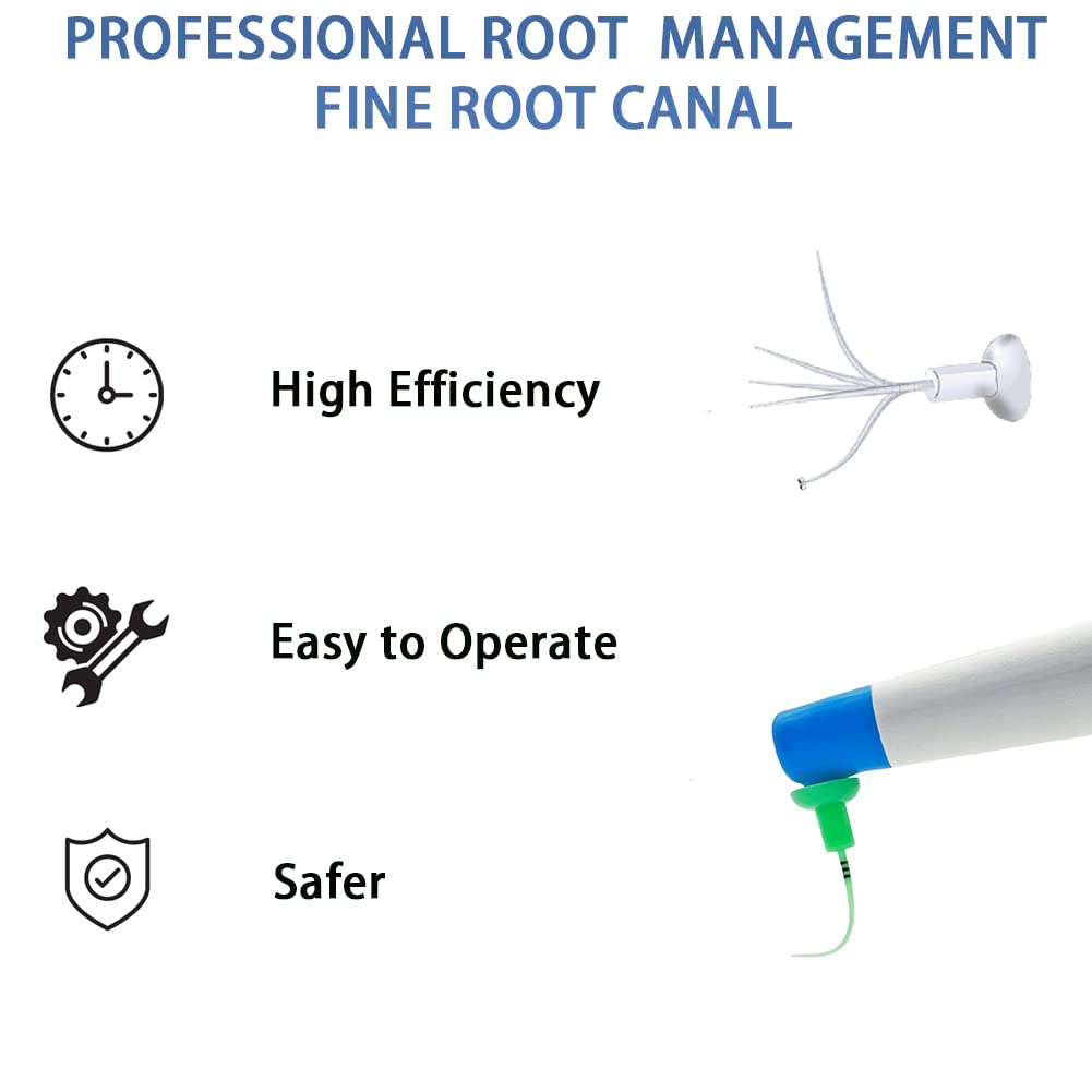 Sonic Endodontic Activator with 60 Soft Bendable Polymer Tips - Durable Dental Tool for Root Canal Treatment & Endodontic Procedures - Perfect for Dentists & Endodontists