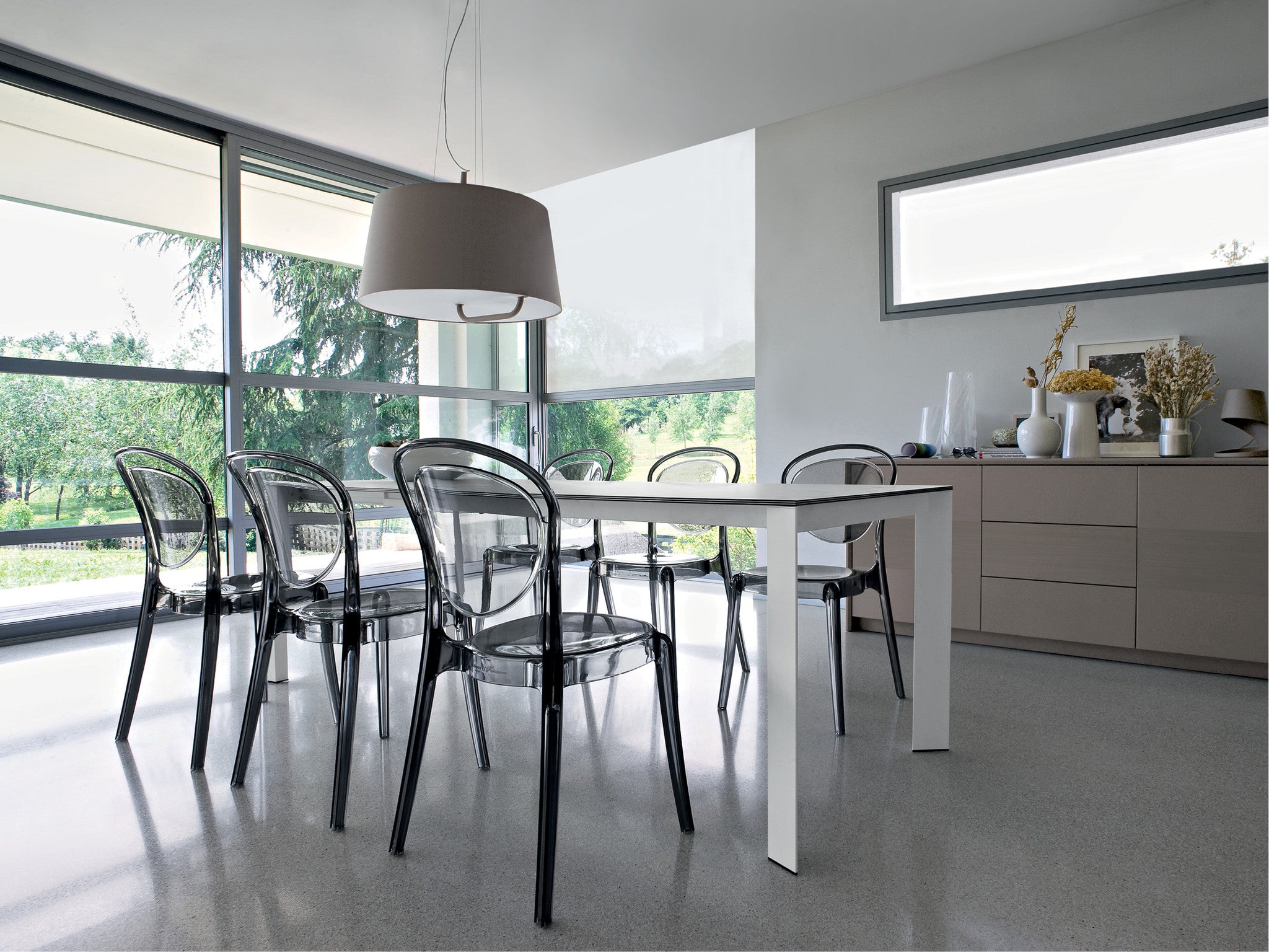 Baron Table - Modern Dining Table for Home & Office | Elegant Wooden Table for Kitchen, Dining Room, Living Room | Perfect for Family Gatherings, Dinner Parties & Workspace