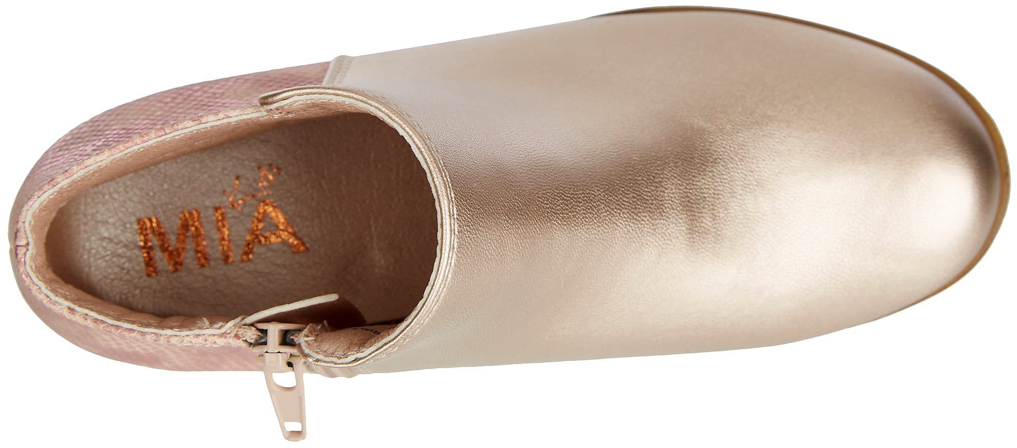 MIA Girl's Jeymi Pale Gold Sneakers for Little Kids & Big Kids - Comfortable Casual Shoes for School, Play & Everyday Wear