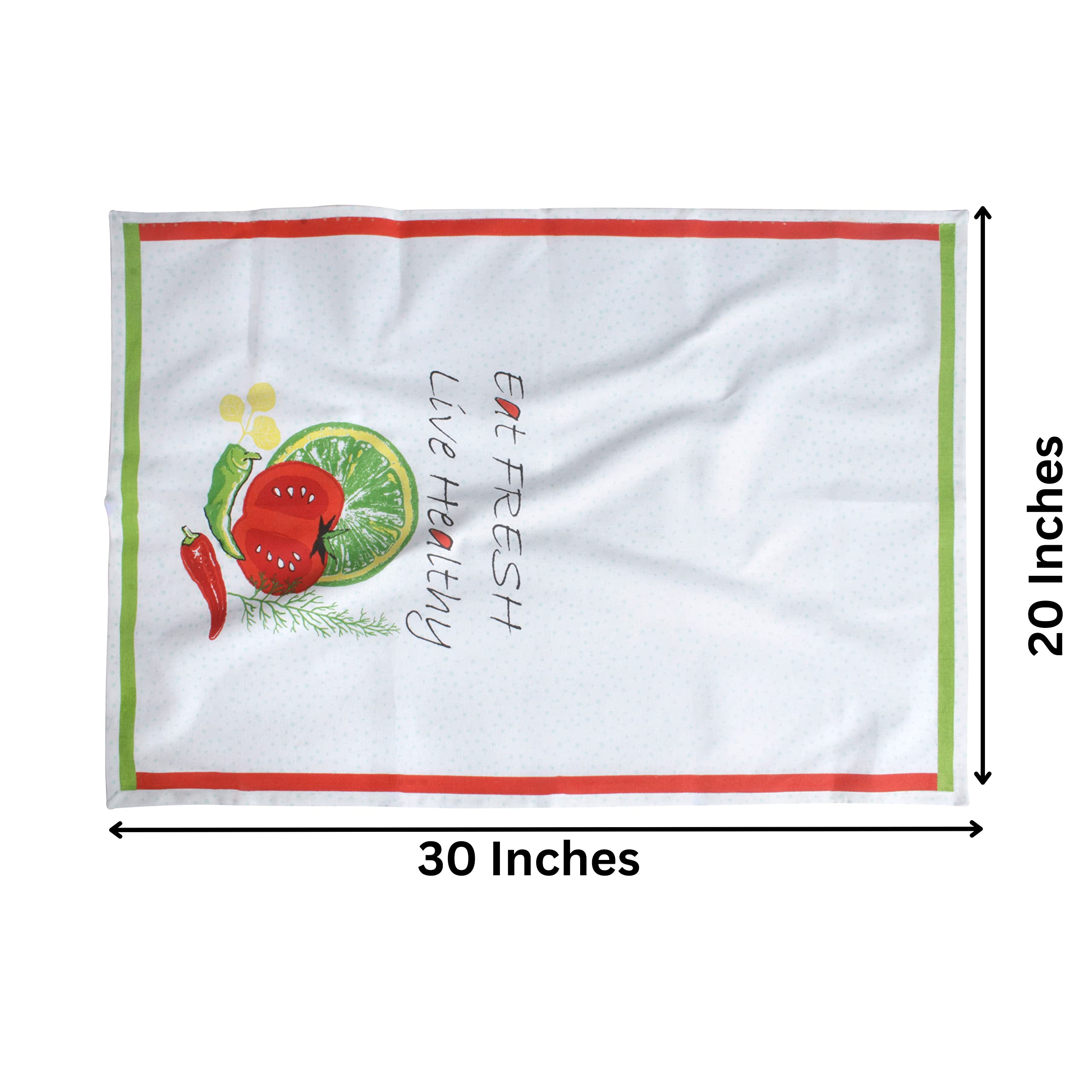 Premium Cotton Kitchen Towels Set of 6 - Super Absorbent & Soft for Cooking, Cleaning & Drying Dishes
