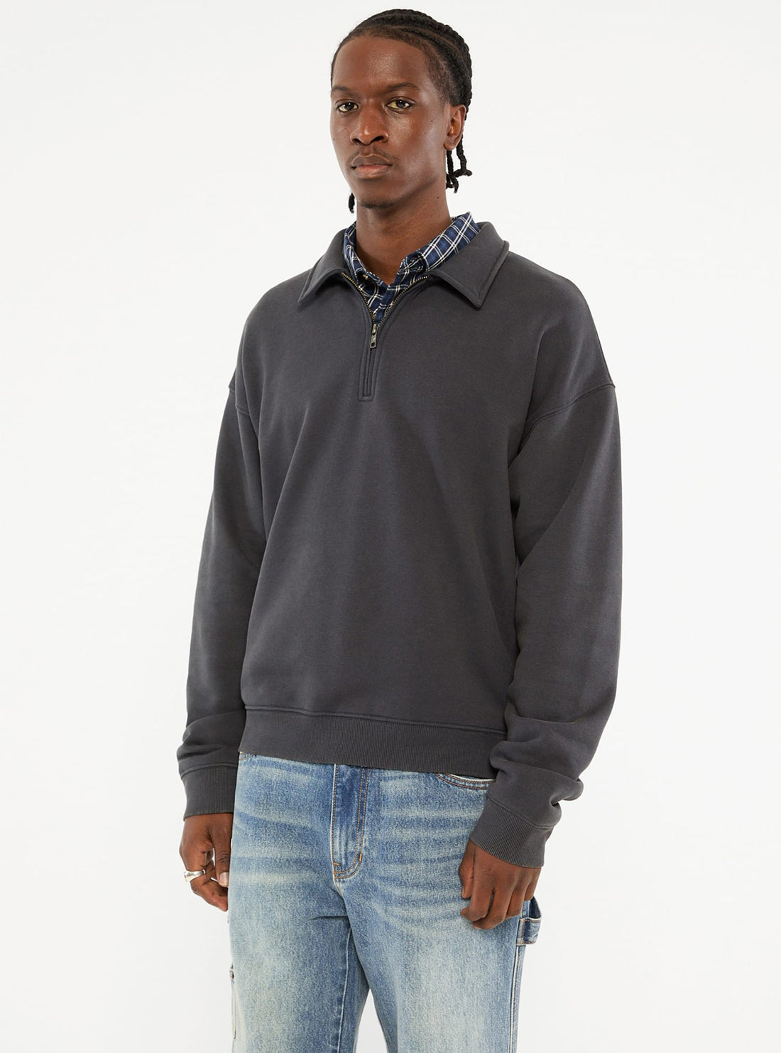 Guess Originals Grey Zip-Up Hoodie for Men & Women - Stylish & Comfortable Pullover for Casual Wear, Travel & Outdoor Activities