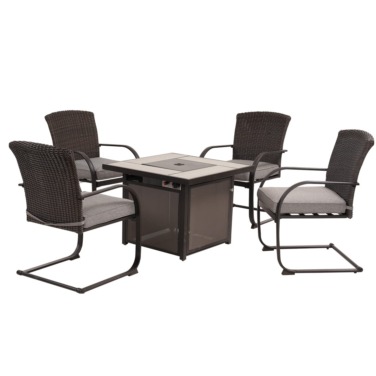 Grand Patio 5-Piece Outdoor Furniture Set with 32