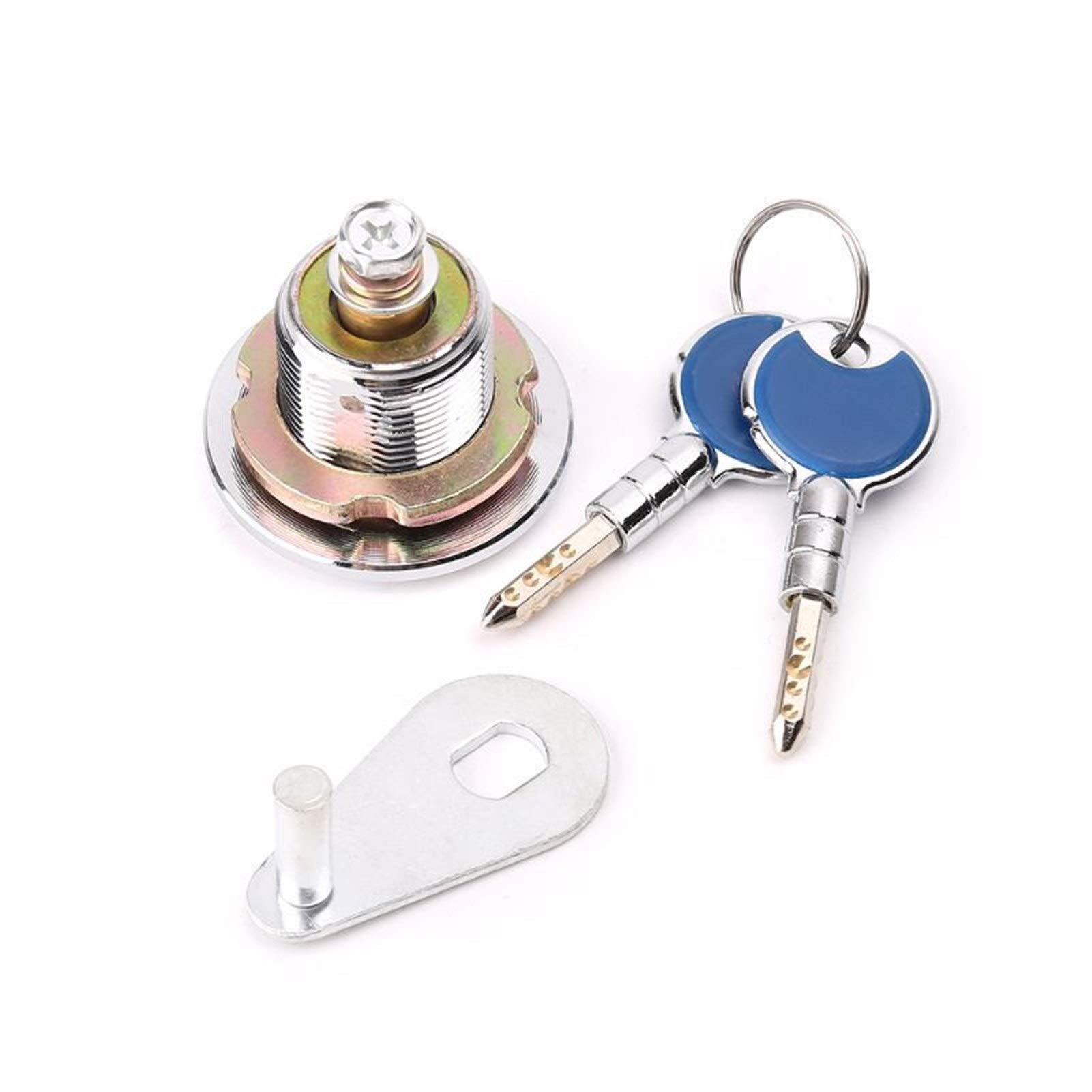 AmBAYZ High Security Anti-Pick Door Lock Cylinder - Copper Core Super Safe Deposit Box Lock with Encryption Keys | Ideal for Home Security, Business Safes & Storage Protection