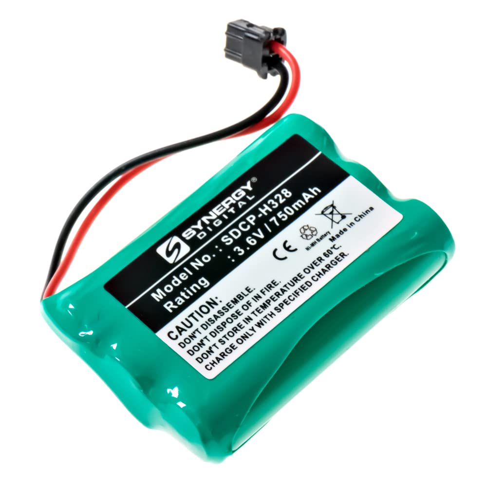 Synergy Digital Cordless Phone Batteries - 4 Pack Ni-MH 3.6V 750mAh Replacement Batteries for American Telecom 4222CL Phone | Long-Lasting Power for Home & Office Communication