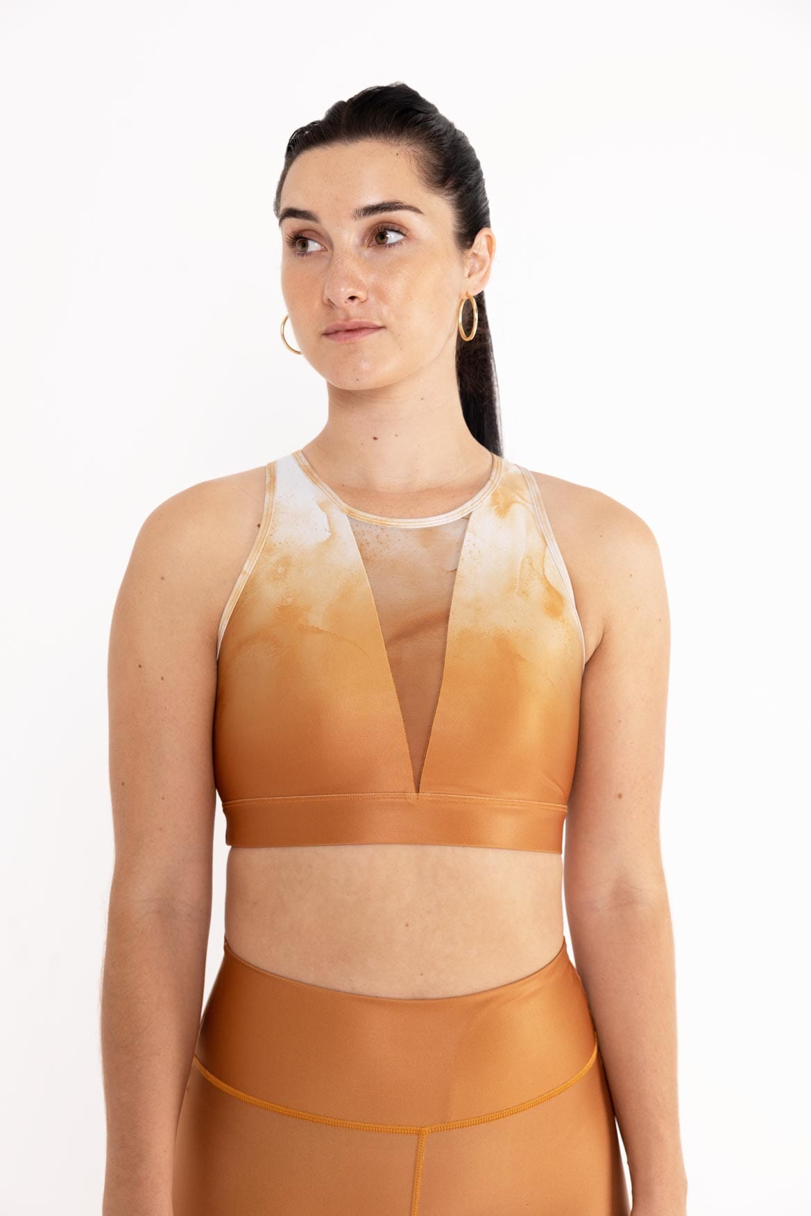 Emma Bra Pigment Ombre Gold - Seamless Comfort for Everyday Wear & Special Occasions | Perfect for Yoga, Workouts, and Lounge Wear