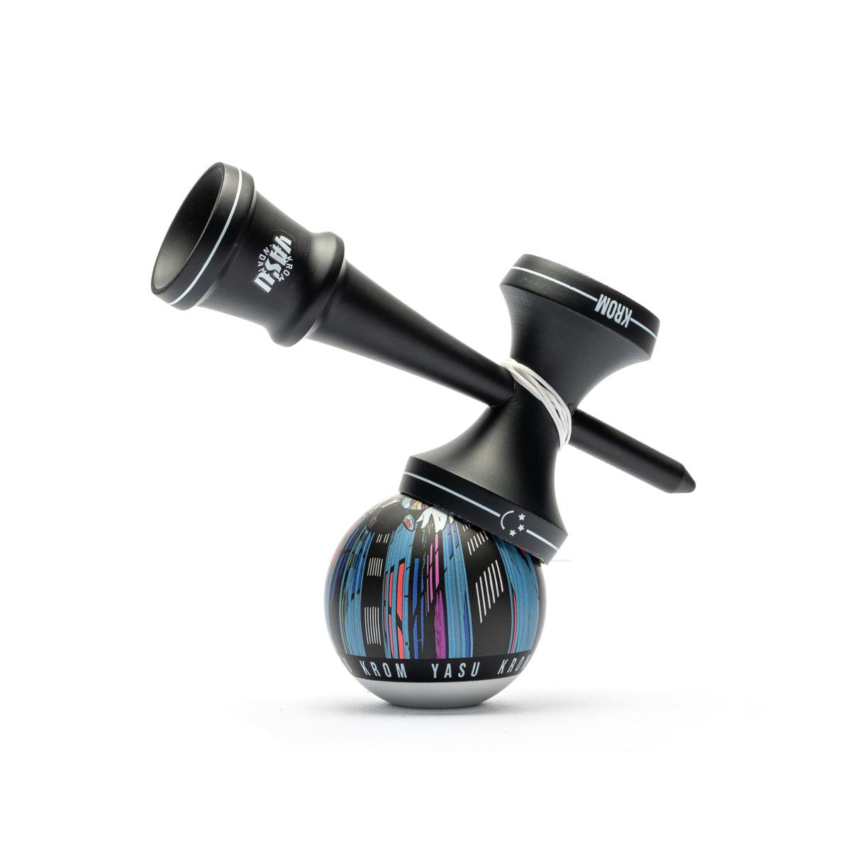 Premium Krom Yasu Champ Kendama - Maple & Beech Wood Japanese Skill Toy for Beginners & Pros - Perfect for Stress Relief, Office Breaks & Outdoor Play