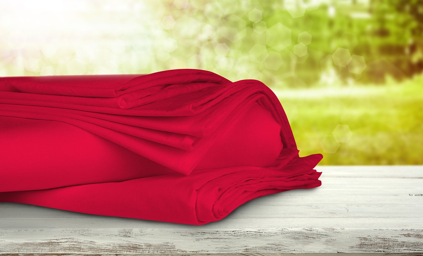 Home Dynamix Jill Morgan Fashion Solid Pillowcases (2 Pack) - King Size, Red - Soft & Durable Bedding for Luxury Bedrooms & Guest Rooms