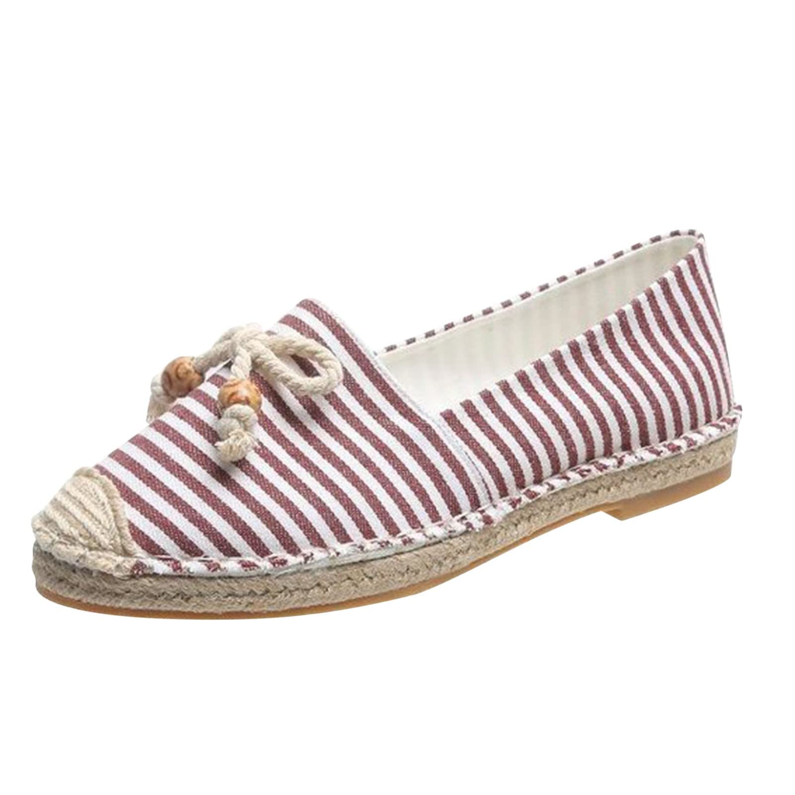 **Breathable Canvas Sneakers for Women & Men - Casual Slip-On Flats with Beaded Sole | Stylish & Comfortable for Walking, Travel & Everyday Wear**