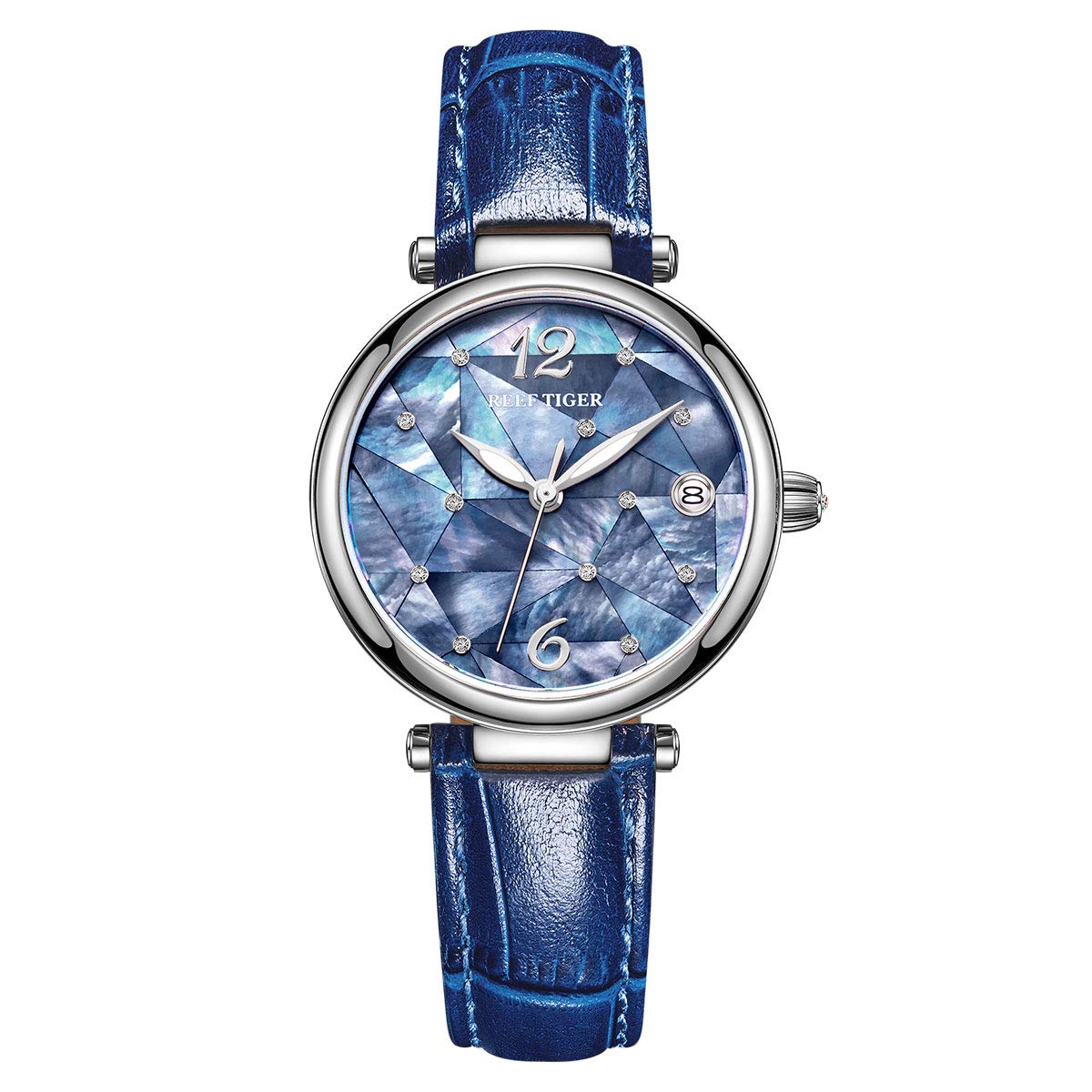 REEF TIGER Luxury Women's Automatic Watch - Stainless Steel Case, Elegant Design, RGA1584 - Perfect for Business, Parties & Everyday Wear