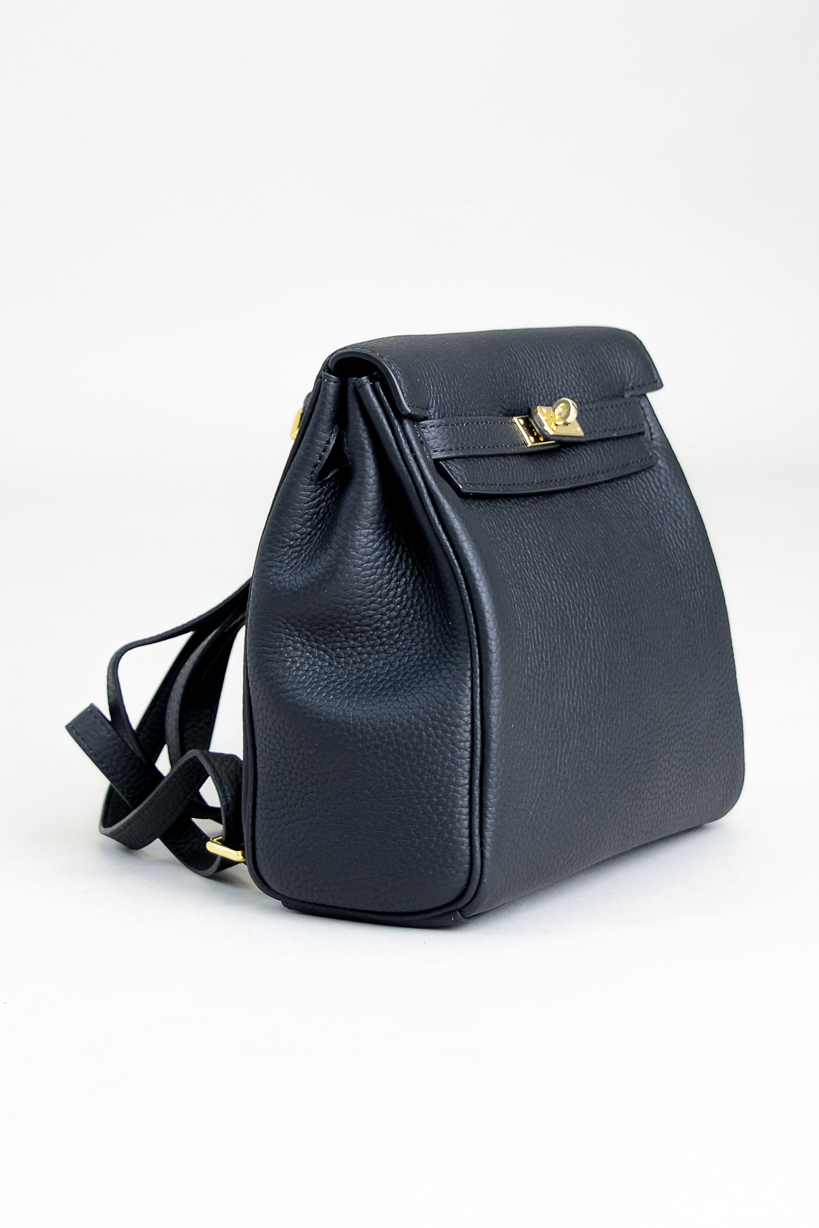 Premium Layla Genuine Leather Backpack for Women & Men - Stylish Black Laptop Bag for Work, Travel & College - Durable & Water-Resistant Design