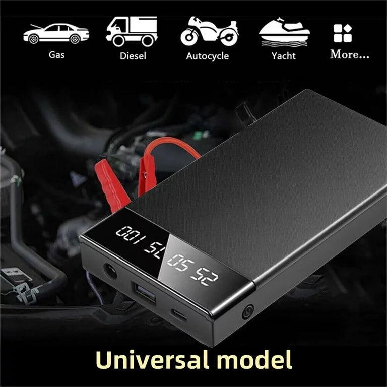 Portable Car Jump Starter with Built-in Flashlight - Emergency Battery Booster for Dead Car Battery - Perfect for Roadside Emergencies, Camping & Outdoor Adventures