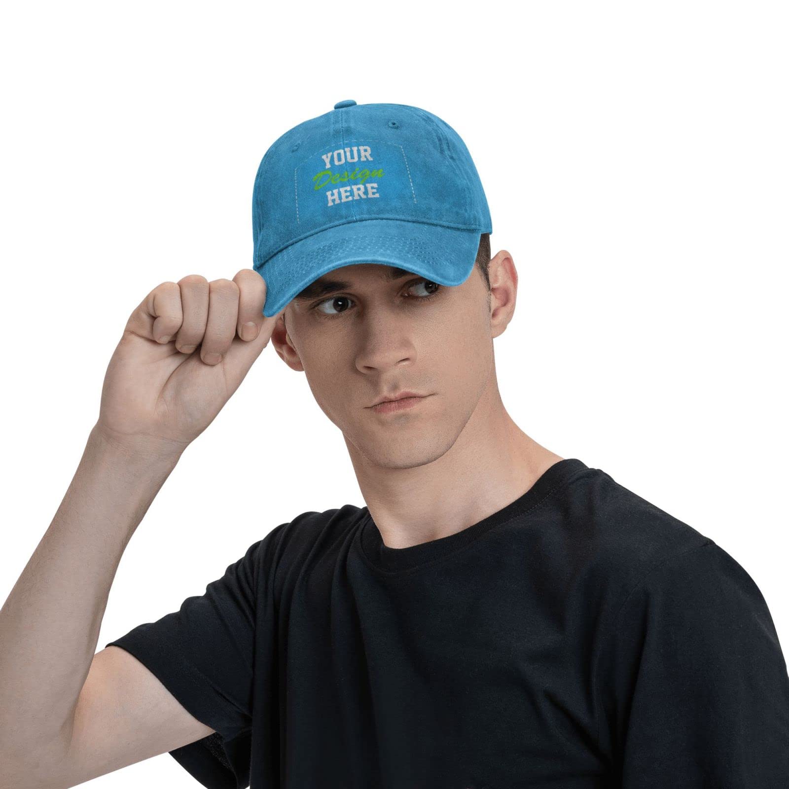 Custom Hats with Team Name & Logo - Personalized Cowboy Hats for Men & Women - Design Your Own Customizable Hat for Sports, Events & Brand Promotion