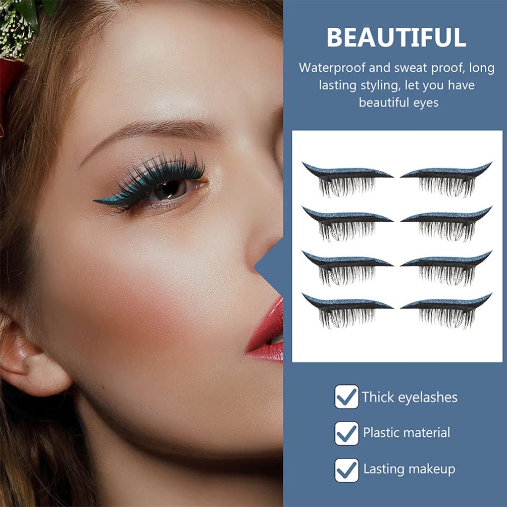 28 Pairs Glitter Eyeliner Stickers - Self-Adhesive Winged Eyeliner & Cat Eye Makeup Stickers - Reusable Eyelash Tape for Dramatic Eye Looks - Perfect for Parties, Halloween, Cosplay and Special Occasions