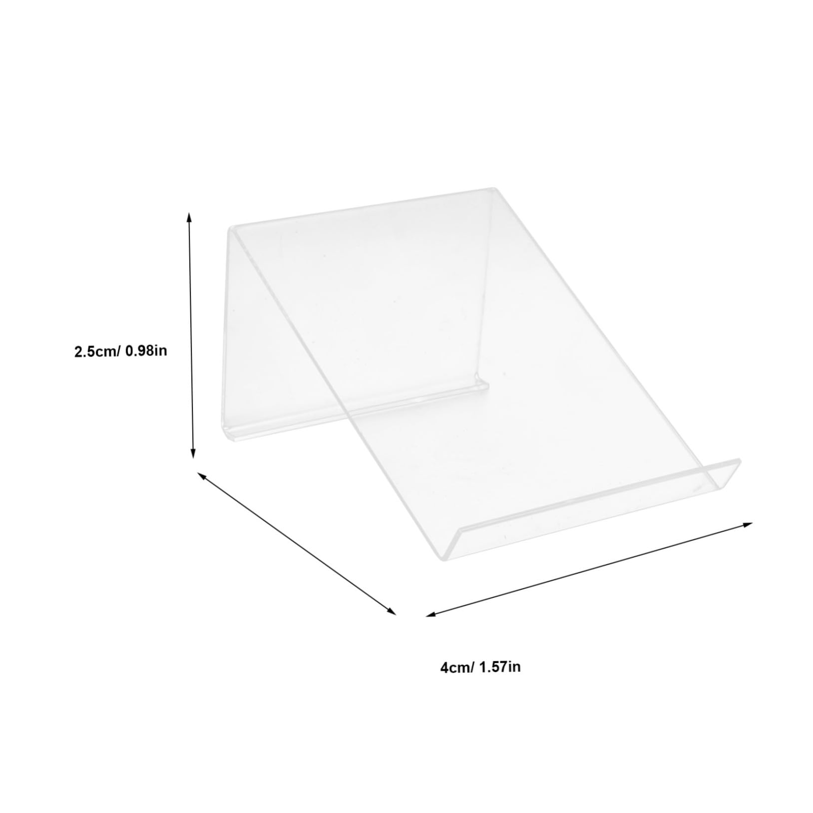 EXCEART Clear Acrylic Phone Stand & Tablet Holder - Adjustable Desk Cradle for iPhone, Samsung, Office & Home Use (Perfect for Video Calls, Reading & Workspace Organization)