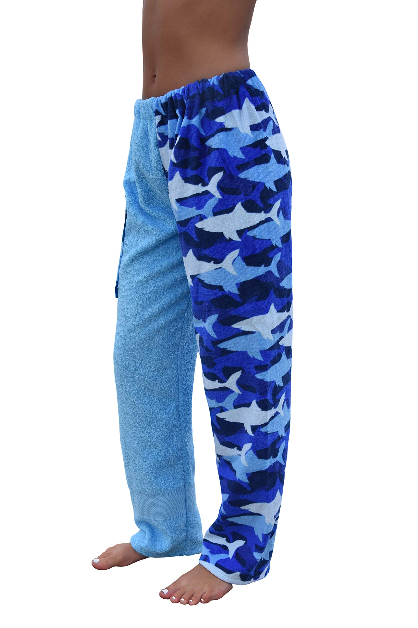 **Paradise Towelwear Co. Cotton Terry Towel Pants for Swimmers - Soft Beach Cover Up & Resort Wear - Quick Dry Swimwear for Pool, Spa & Vacation**