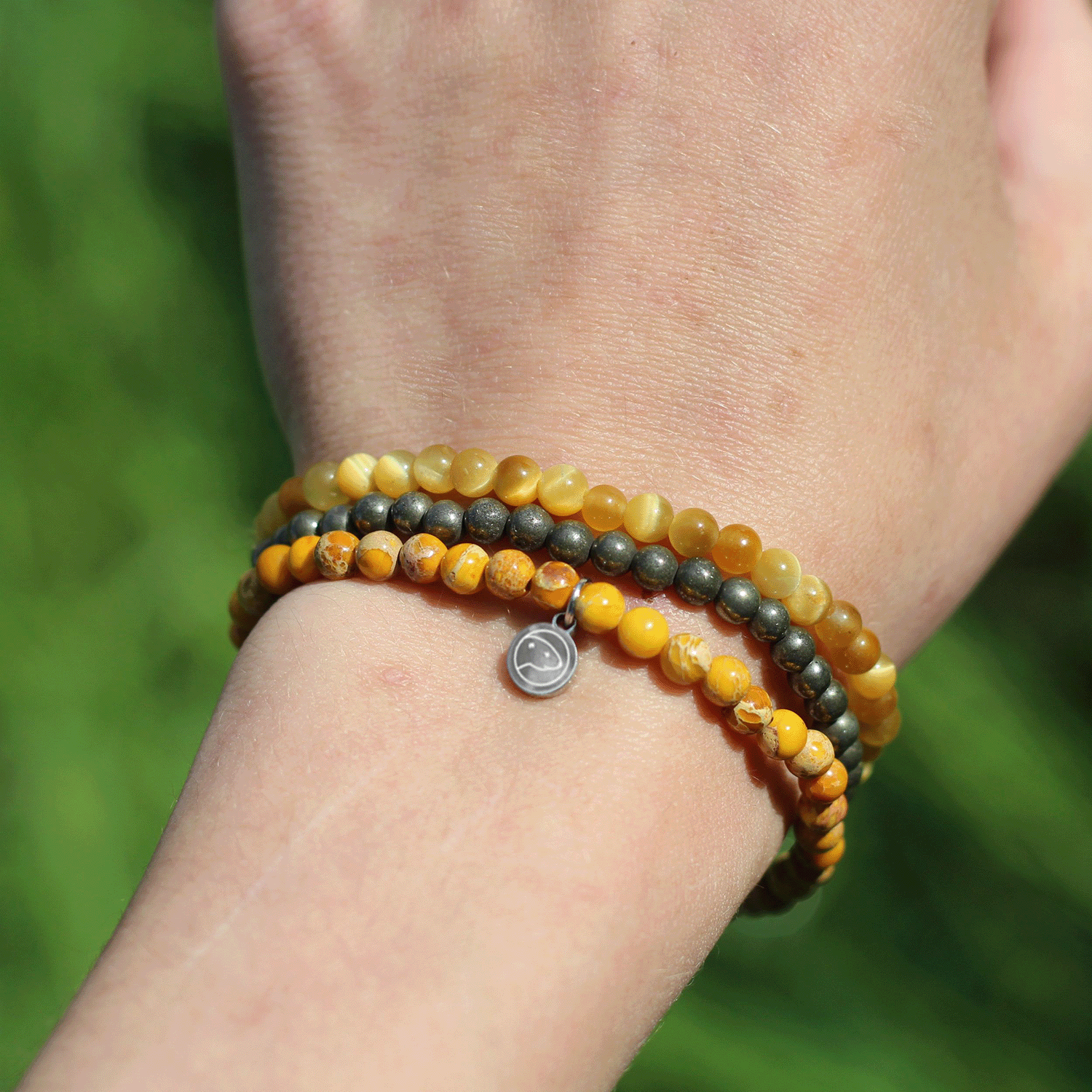 Solar Plexus Chakra Bracelet Set - 7 Mini Healing Crystals for Energy Balance & Confidence Boost - Perfect for Meditation, Yoga & Spiritual Healing