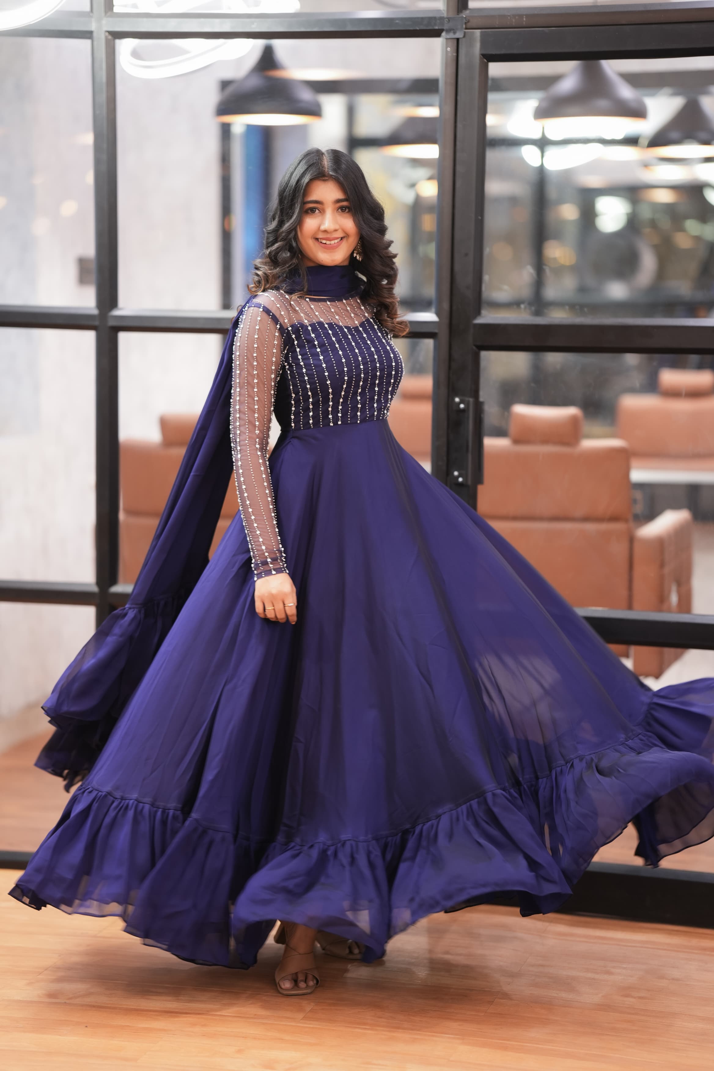 DD622 Sana Version 2 Premium Designer Anarkali Dress for Women - Elegant Party Wear, Wedding Guest Outfit & Special Occasion Ethnic Attire