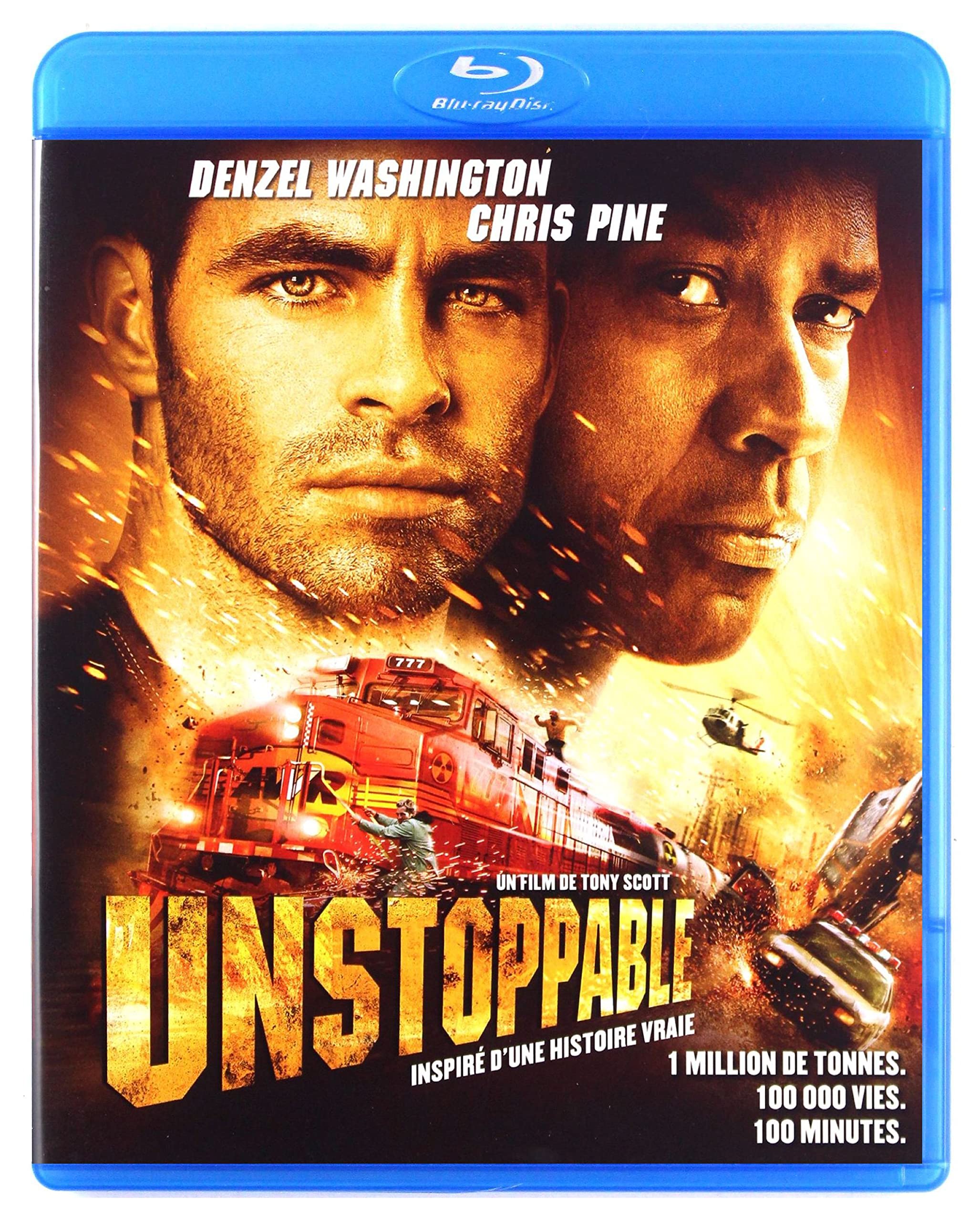 Unstoppable [Blu-ray] - Action Thriller Movie with Denzel Washington - Perfect for Movie Nights & Home Theater Entertainment