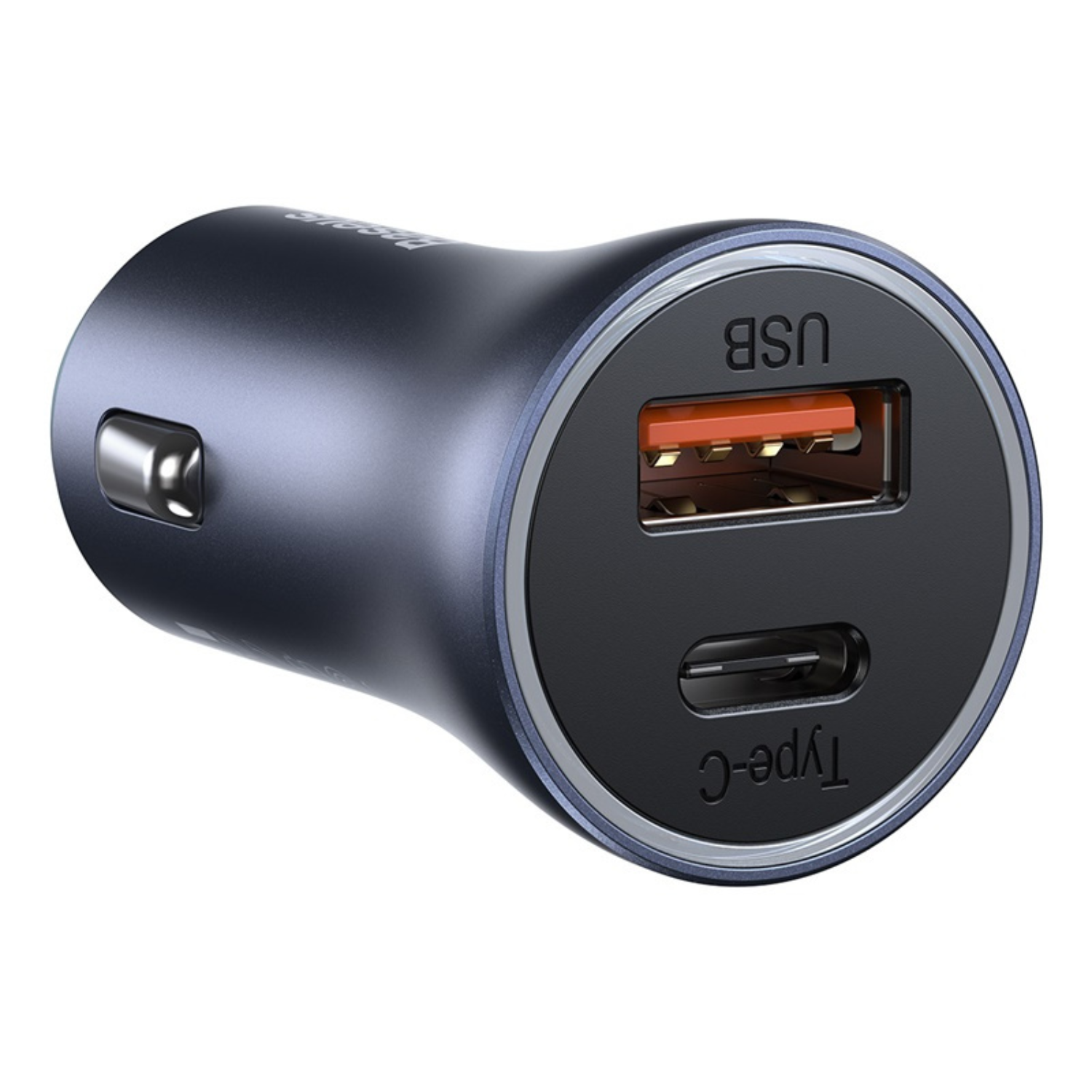 Baseus Golden Contactor Pro 40W Dual USB-C Fast Car Charger - Dark Gray | Quick Charge for iPhone, Android & More | Perfect for Road Trips & Commuting