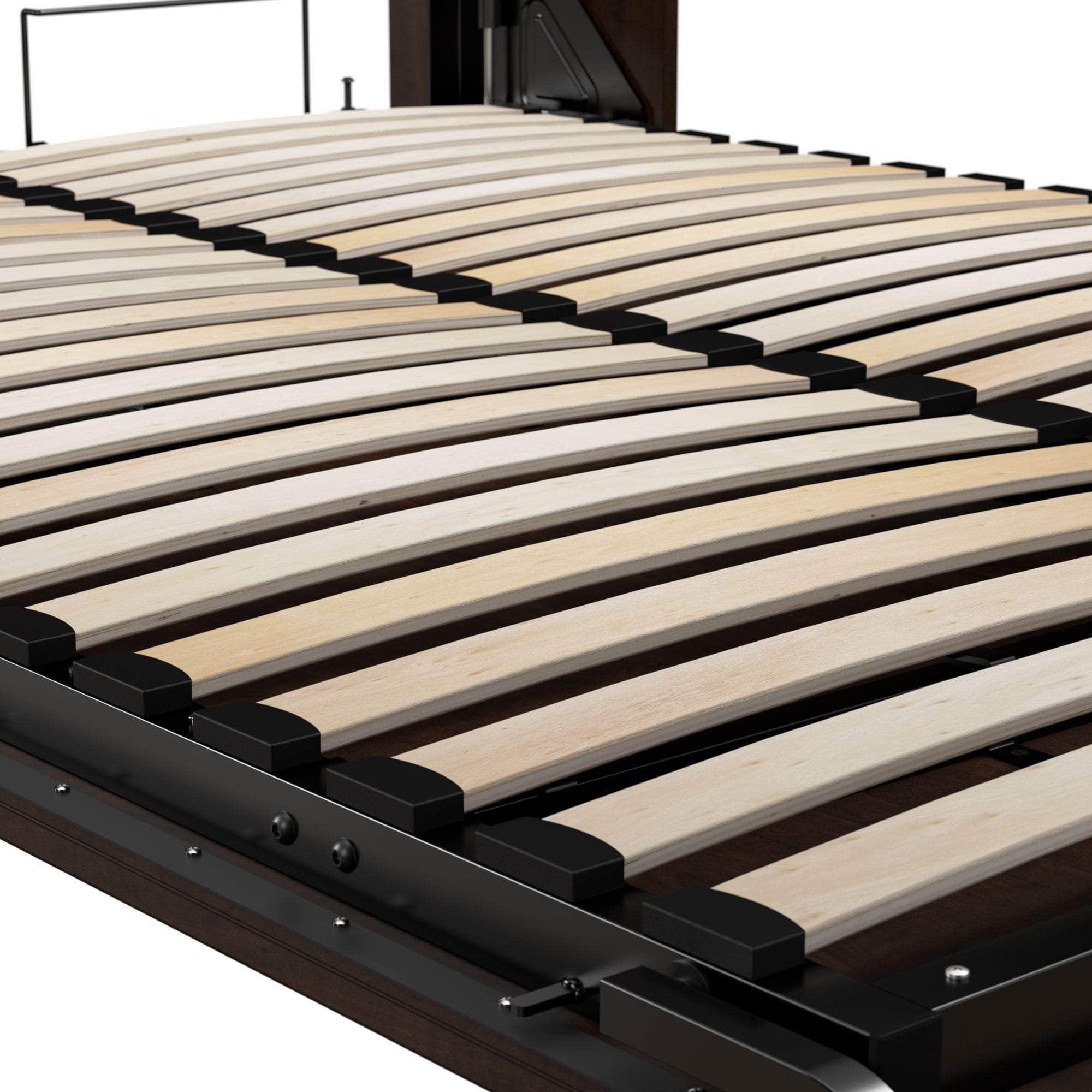 Space-Saving Full Murphy Bed with 2 Storage Units (109W) - 7 Color Options for Home, Office, or Guest Room Use