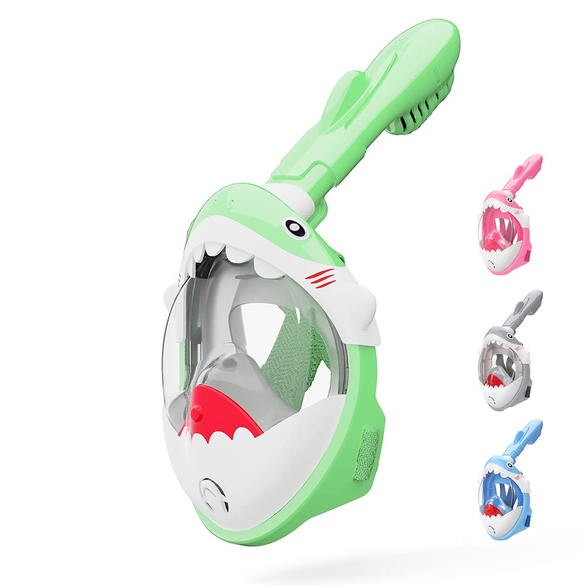 THENICE Kids Full Face Snorkel Mask - 180° HD View, Anti-Fog & Leak Proof Snorkeling Gear Set for Children - Perfect for Beach Vacations, Pool Swimming and Underwater Adventures