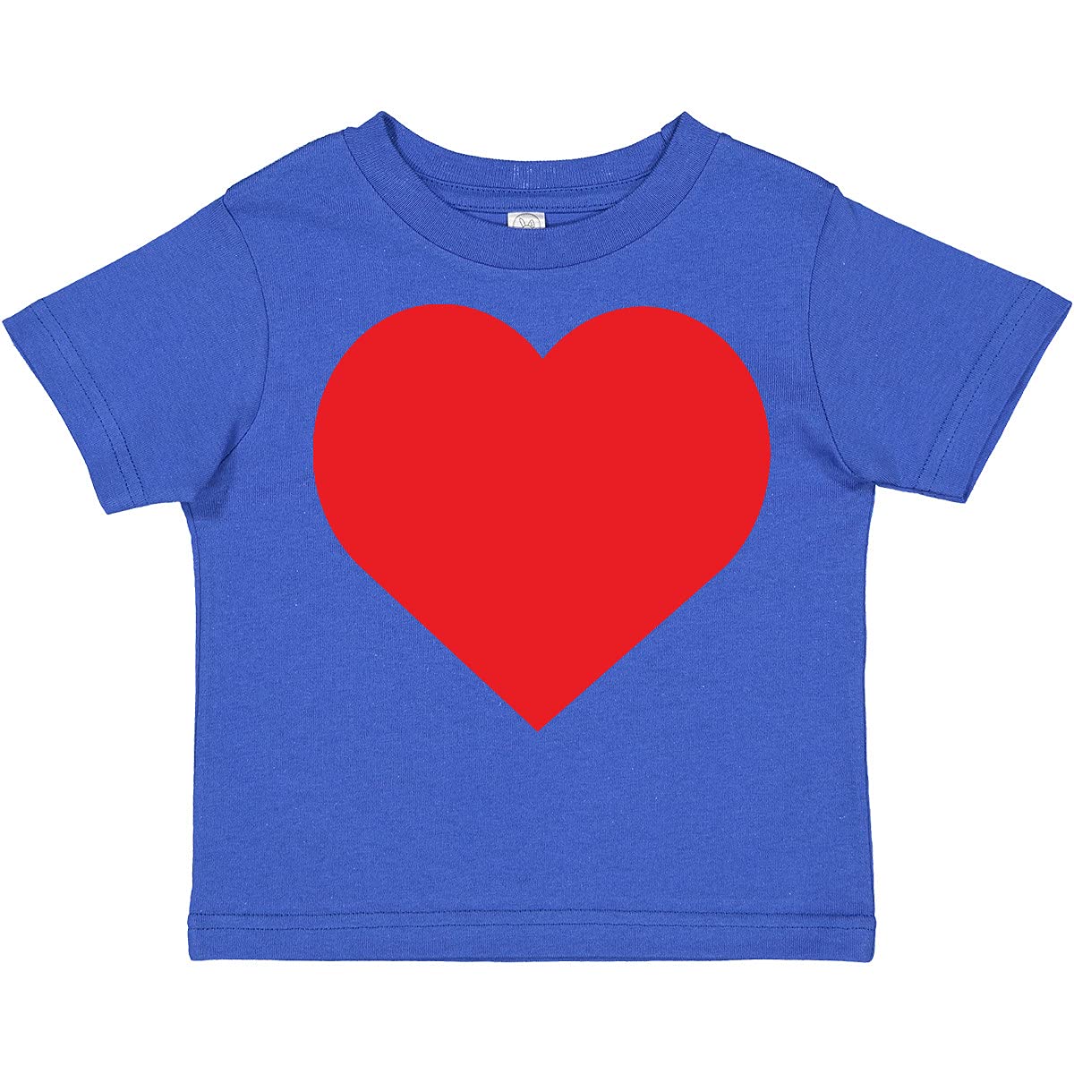 Inktastic Red Heart Toddler T-Shirt - Cute Valentine's Day Outfit for Baby Boys & Girls | Soft Cotton Short Sleeve Tee for Playdates, Family Photos & Holiday Celebrations
