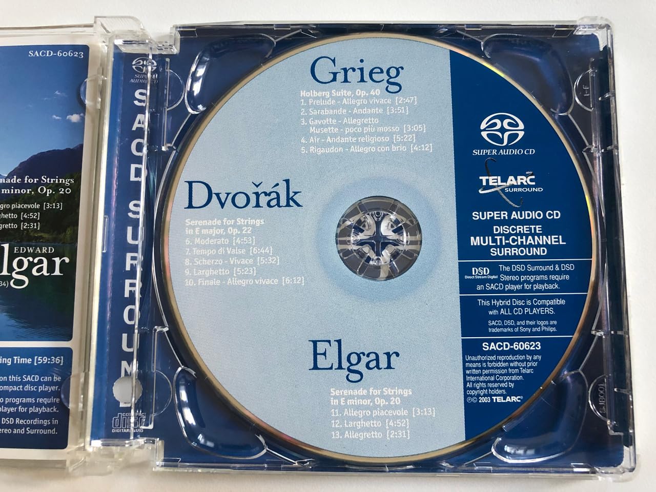 Greig: Holberg Suite / Dvorak: Serenade for Strings / Elgar: Serenade for Strings - Classical Music CD for Relaxation, Study & Dinner Parties