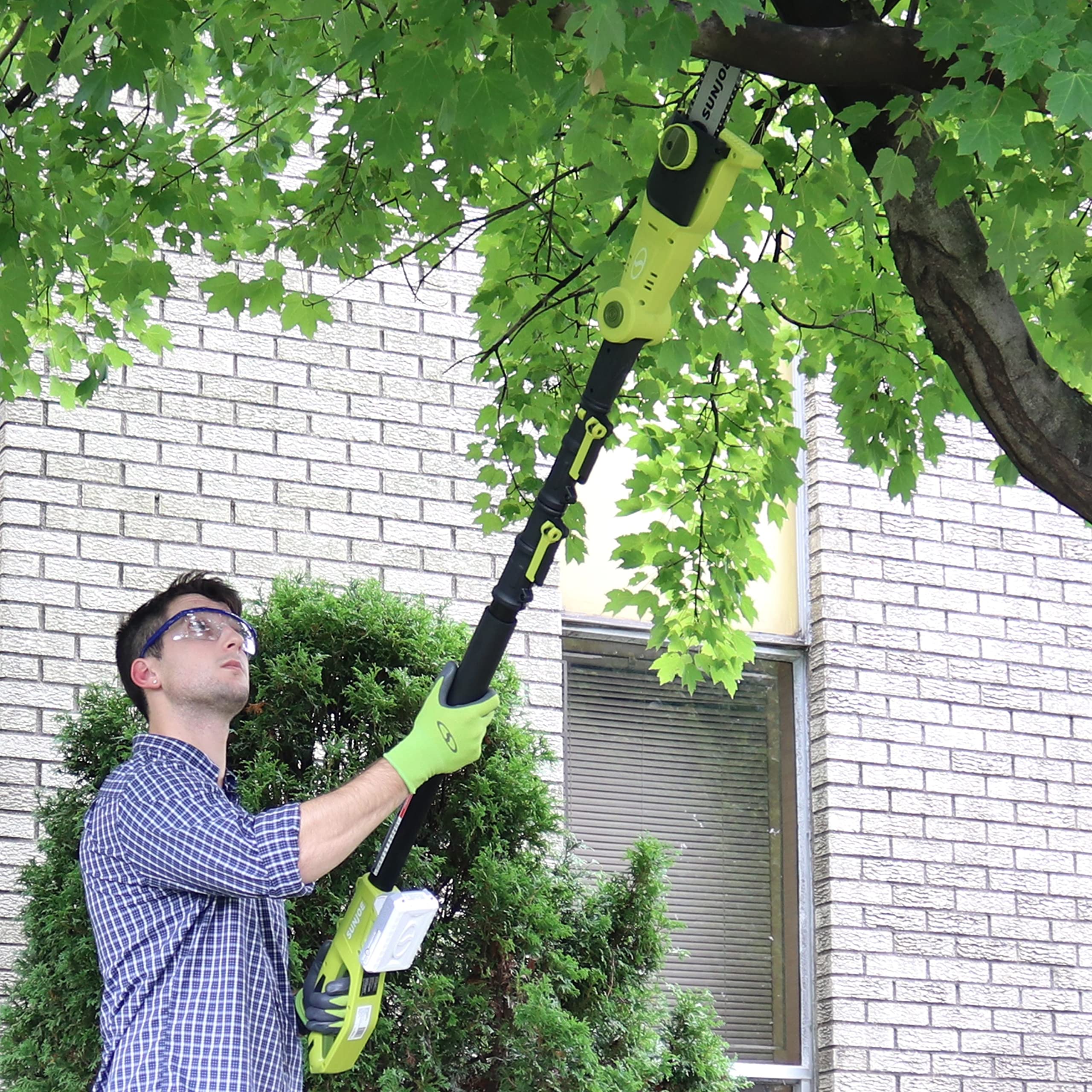 Sun Joe 24V-GTS4004-XT 24V IONMAX Cordless 3-in-1 Blower, Hedge Trimmer & Pole Saw Kit with 2x2.0Ah Batteries & Charger - Perfect for Yard Maintenance, Landscaping and DIY Home Projects
