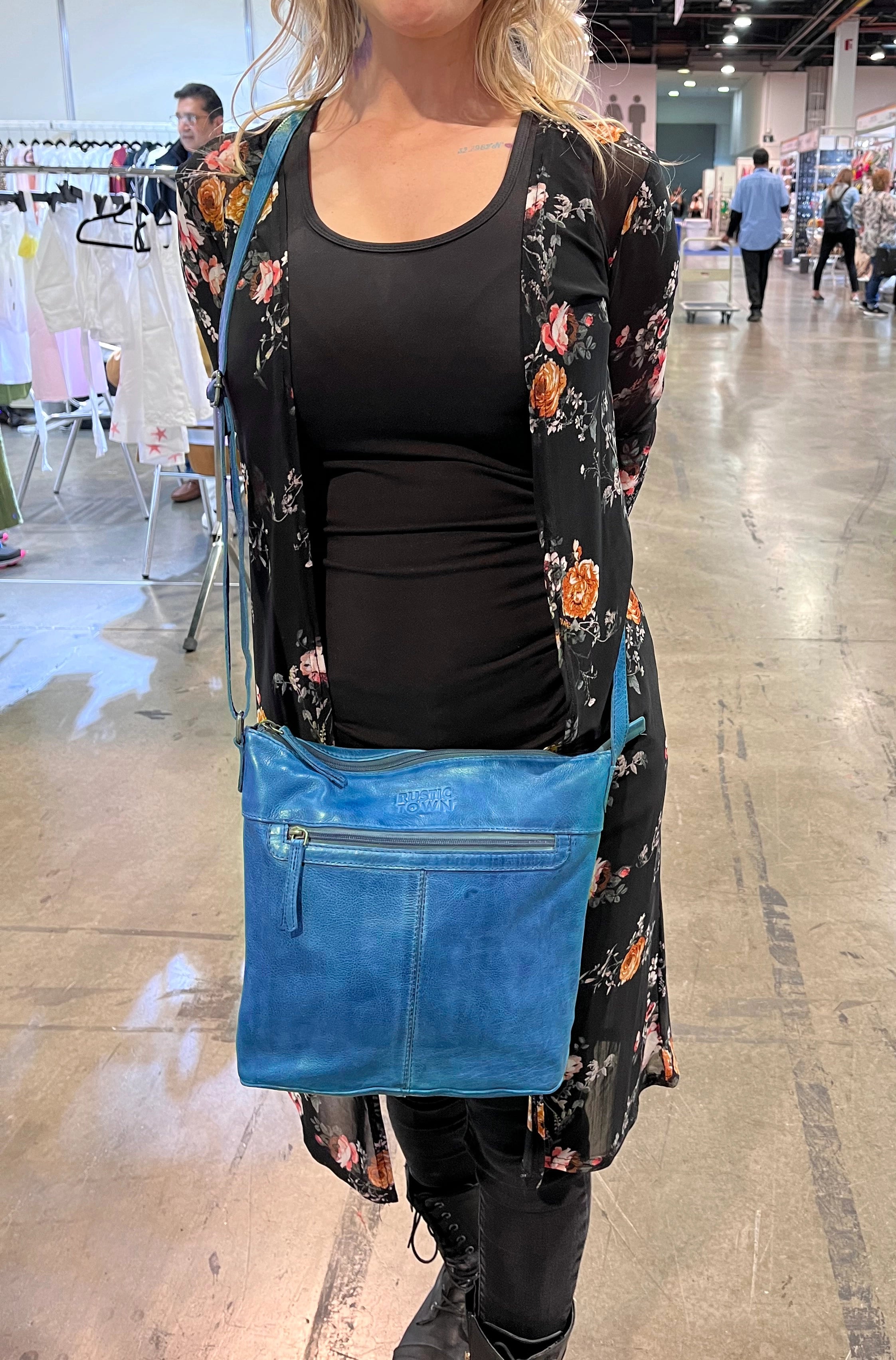 Premium Genuine Leather Sling Bag for Women - Stylish Crossbody Shoulder Bag in Blue | Perfect for Travel, Shopping & Everyday Use