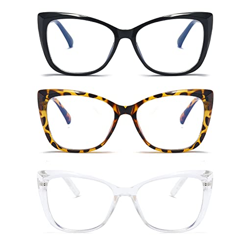3pcs-black/Tortoiseshell/Transparent