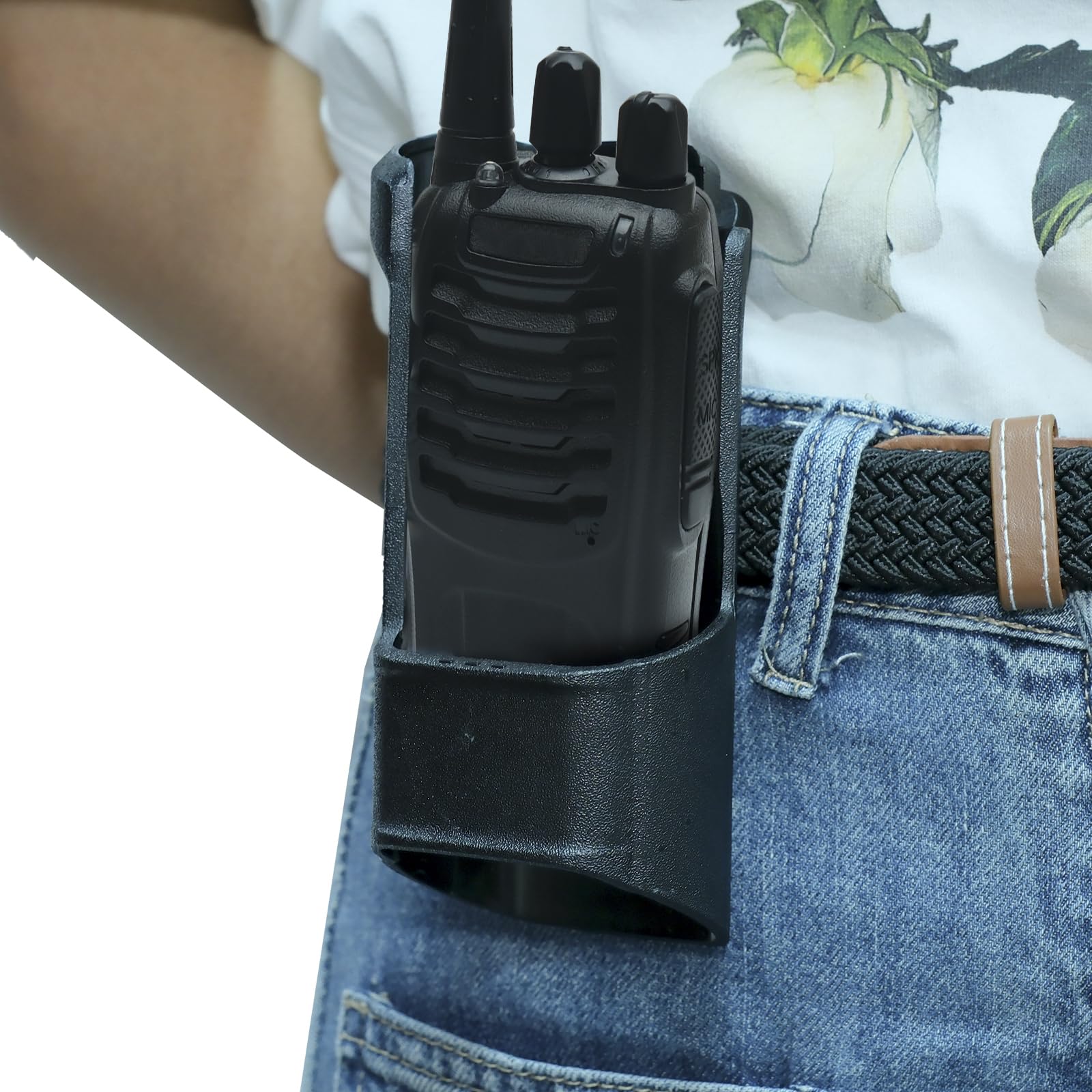 BVMAG 2-Way Radio Holster for Motorola PMLN5331 PMLN5331A APX 7000 - Universal Holder Carry Case for 1.5/3.5 Inch Portable Radios - Top & Dual Display Compatible - 2 Pack - Perfect for Security, Construction & Outdoor Activities
