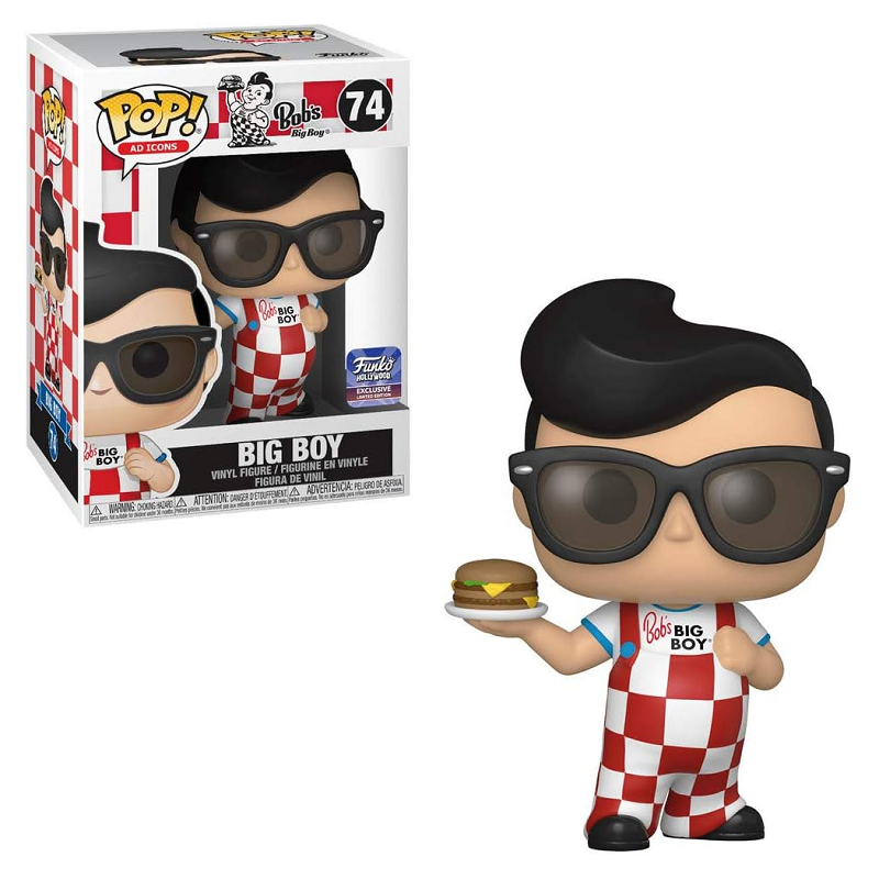 Funko Pop! AD ICONS: Big Boy with Burger #74 Collectible Vinyl Figure – Funko Hollywood Exclusive – Perfect for Pop Culture Fans & Display Shelves