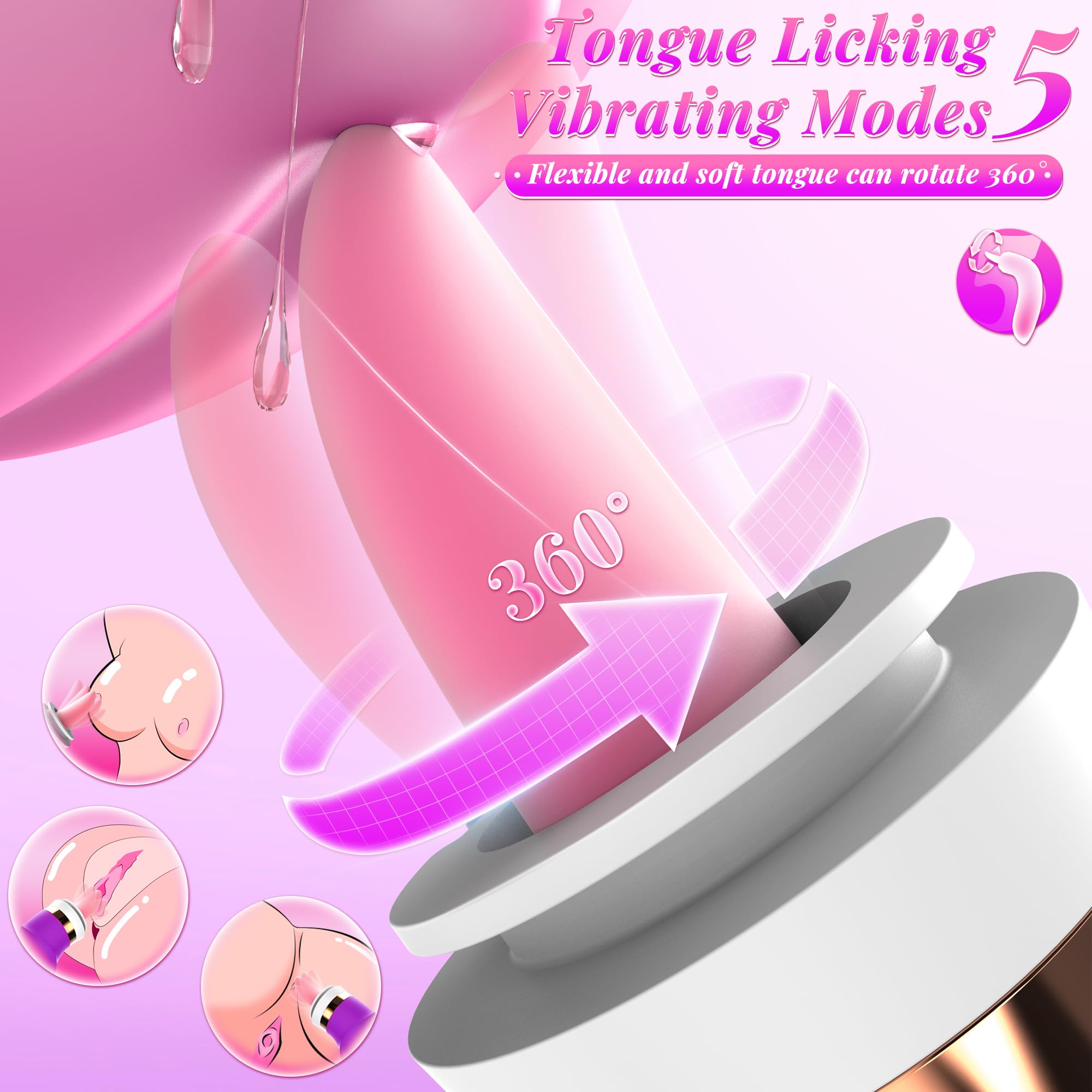 Premium Women's Sucking Vibrator - 8 Sucking & 5 Licking Modes G-Spot Clitoral Stimulator | Rechargeable Adult Sex Toy for Couples & Solo Play | Enhance Intimacy & Pleasure in Bedroom