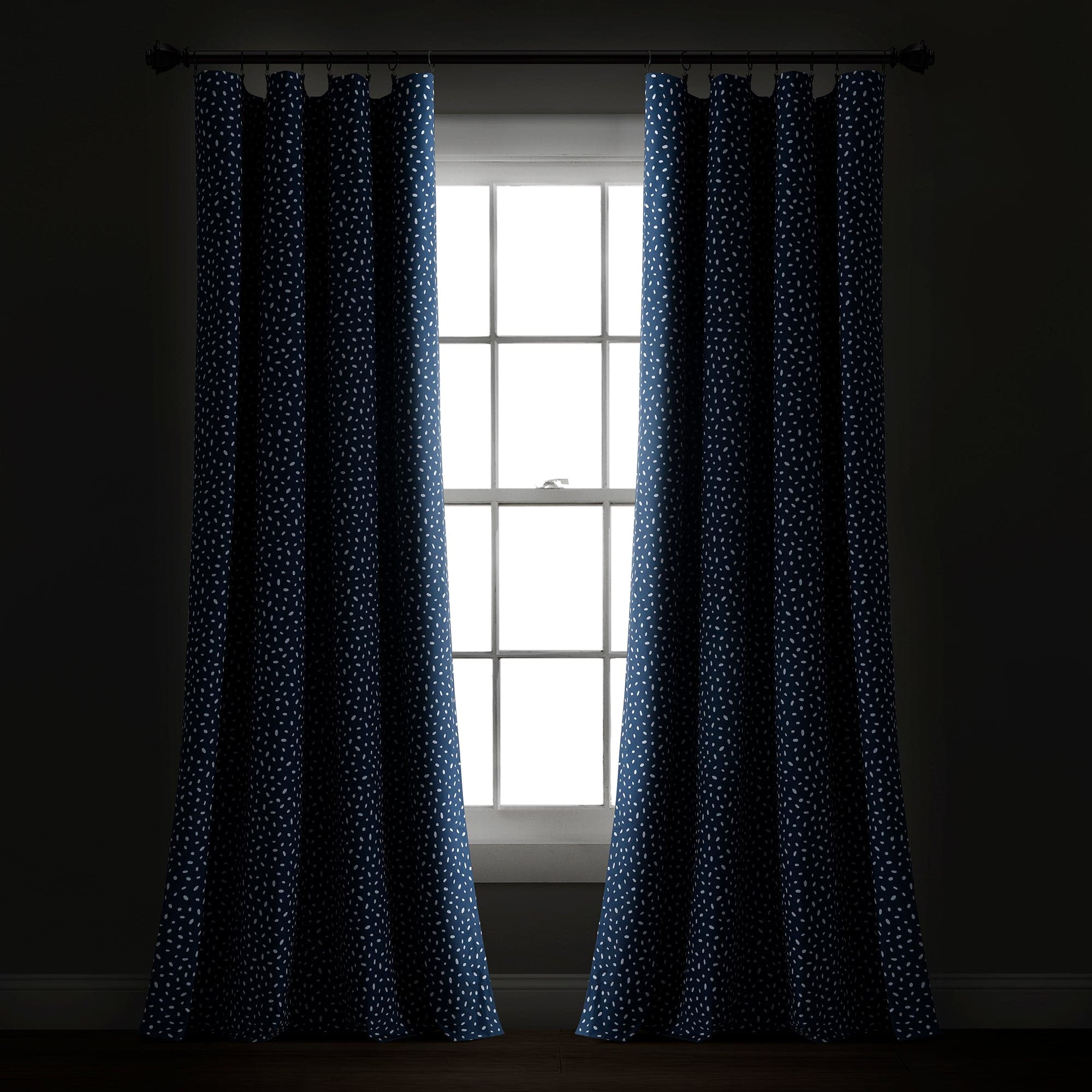 Pixie Fox Geo Blackout Window Curtain Panel - Blackout Curtains for Bedroom, Living Room & Nursery - Light Blocking Thermal Insulated Drapes for Better Sleep & Energy Efficiency