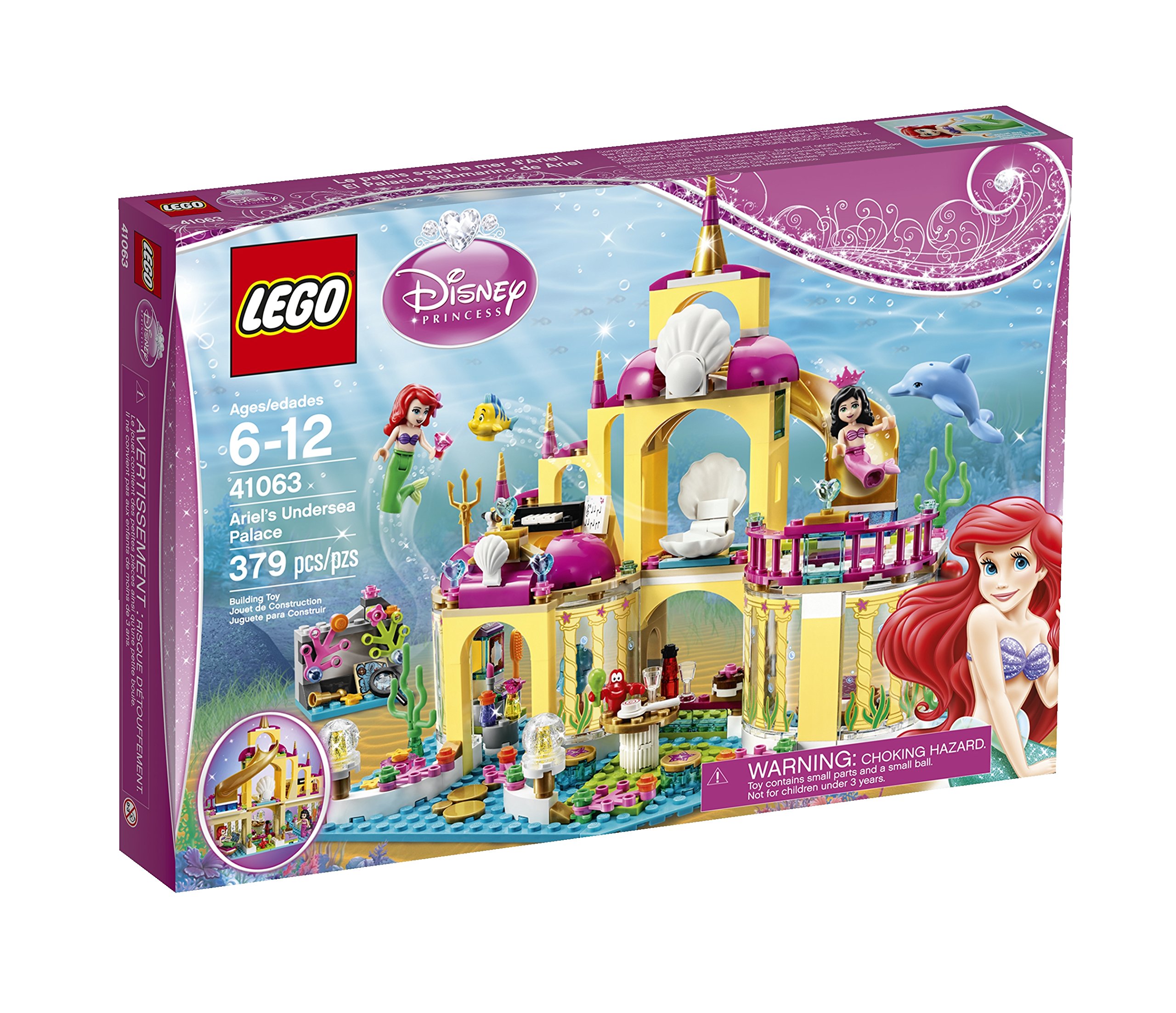 LEGO Disney Princess Ariel's Undersea Palace Building Set - 41066 | Creative Toy for Kids Ages 6+ | Perfect for Birthday Gifts & Disney Collections | Underwater Adventure Play