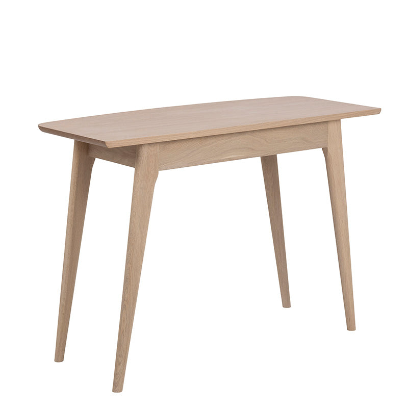 VIVEKA Study Desk 105cm - Natural Wood Home Office Desk for Students & Professionals - Perfect for Small Spaces, Dorm Rooms & Home Offices
