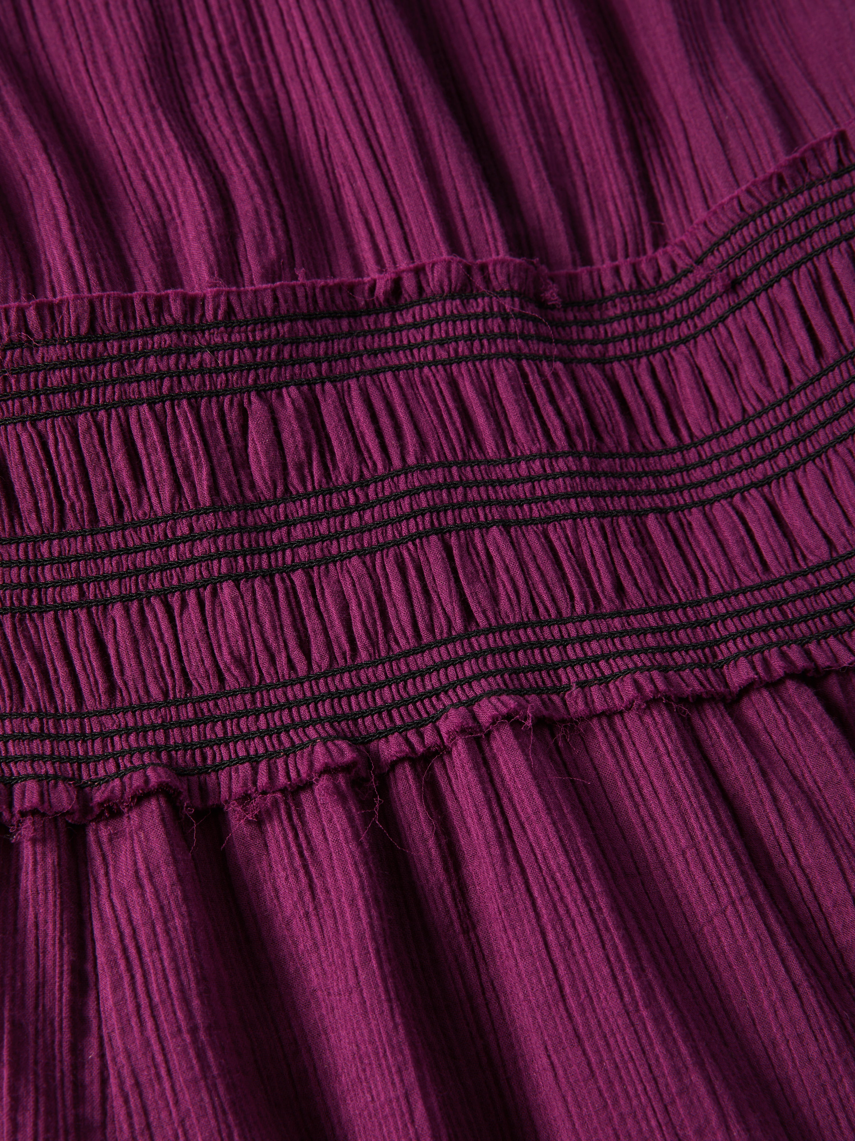 Cotton Crinkle Smocked Dress for Baby Girls | Sugar Plum | Perfect for Birthday Parties, Photo Shoots & Special Occasions