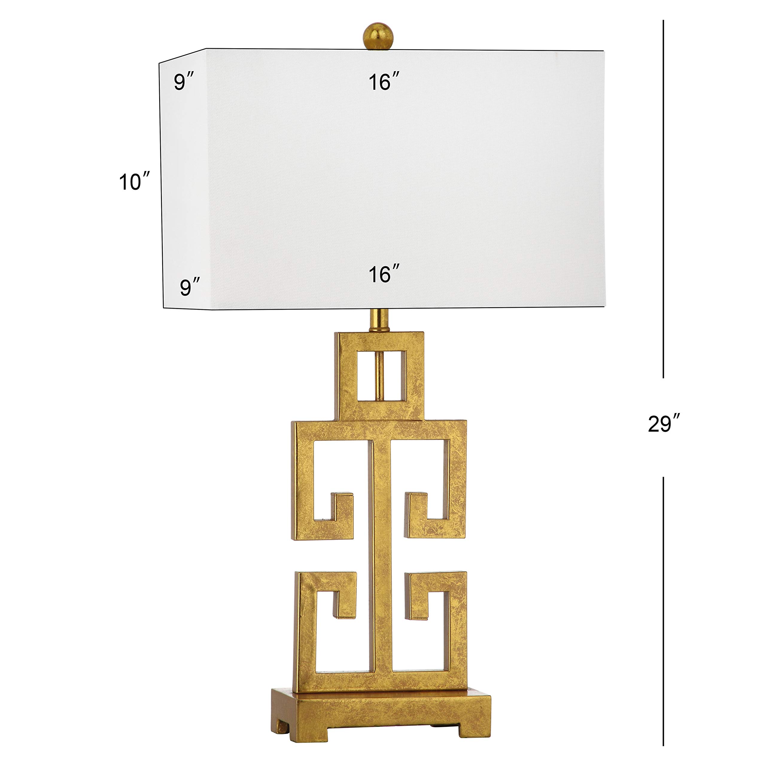 SAFAVIEH Greek Key Farmhouse Glam Table Lamp - 29