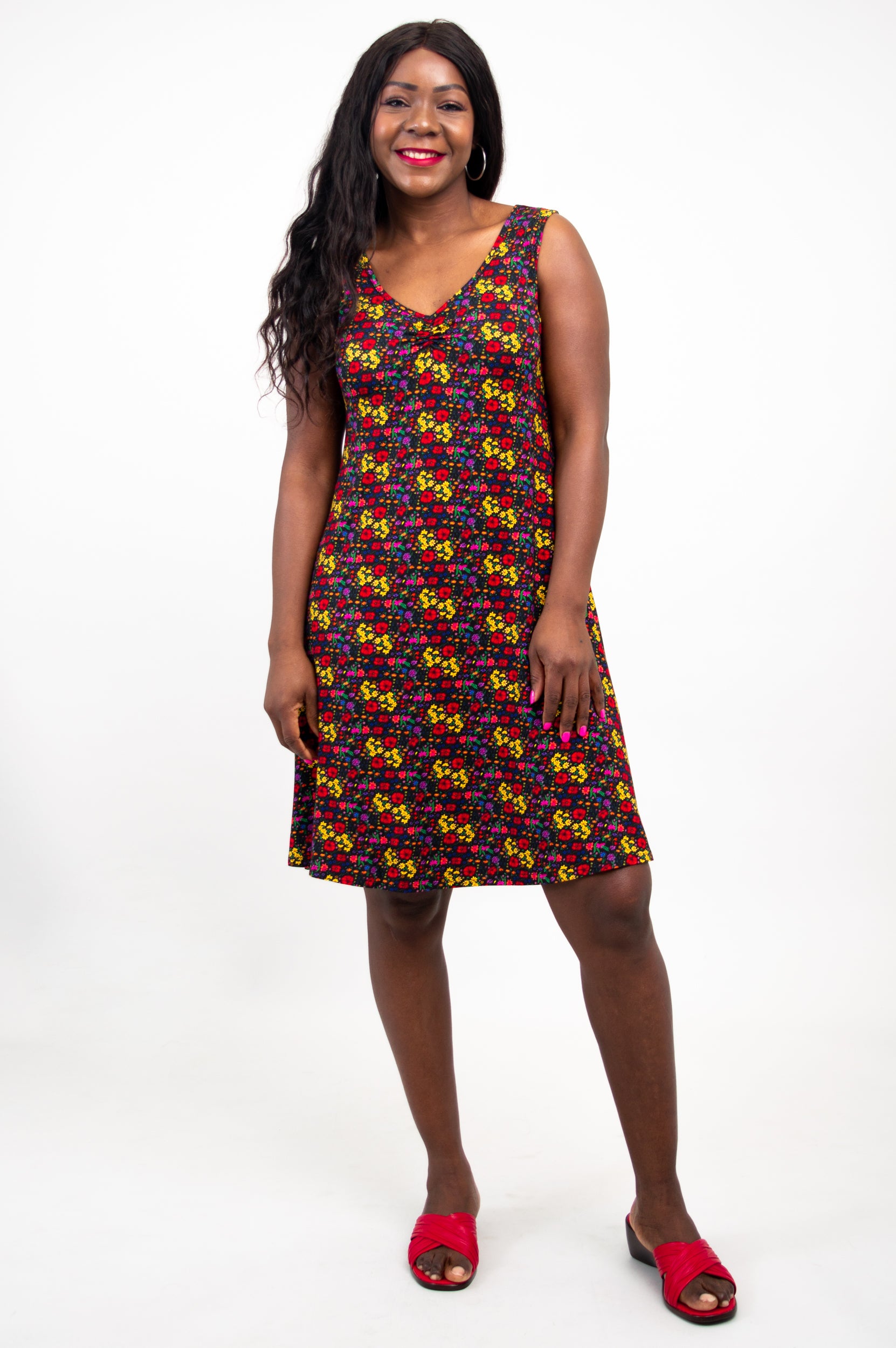Lanai Sleeveless Midi Dress - Summerland Bamboo Viscose - Women's Flowy Beach Dress for Vacation, Brunch & Summer Outings