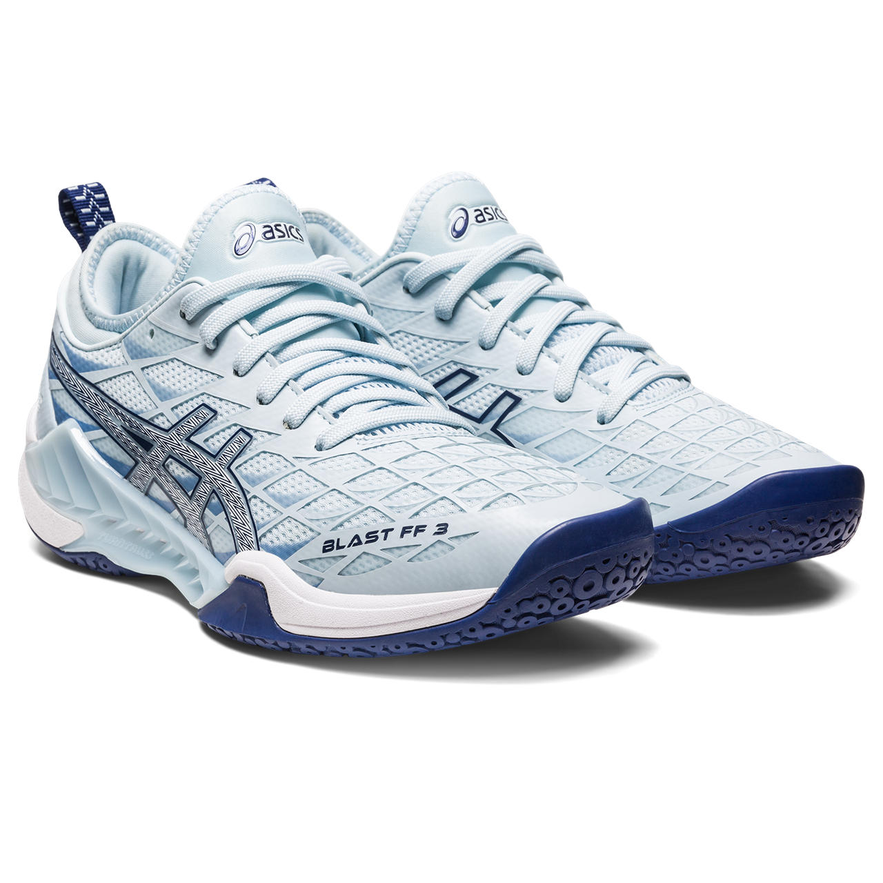 ASICS Blast FF 3 Women's Volleyball Shoes - Lightweight Indoor Court Shoes for Women with Cushioning (Blue) | Perfect for Volleyball, Badminton & Squash Games