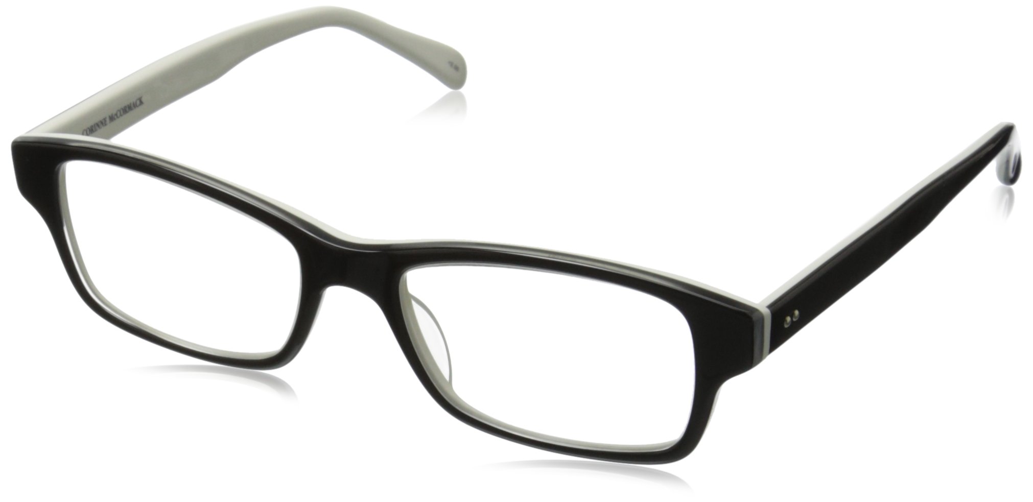 Corinne McCormack Women's Jess Square Reading Glasses +1.00 to +3.50 Strength | Fashionable Lightweight Eyewear for Reading, Computer & Office Use