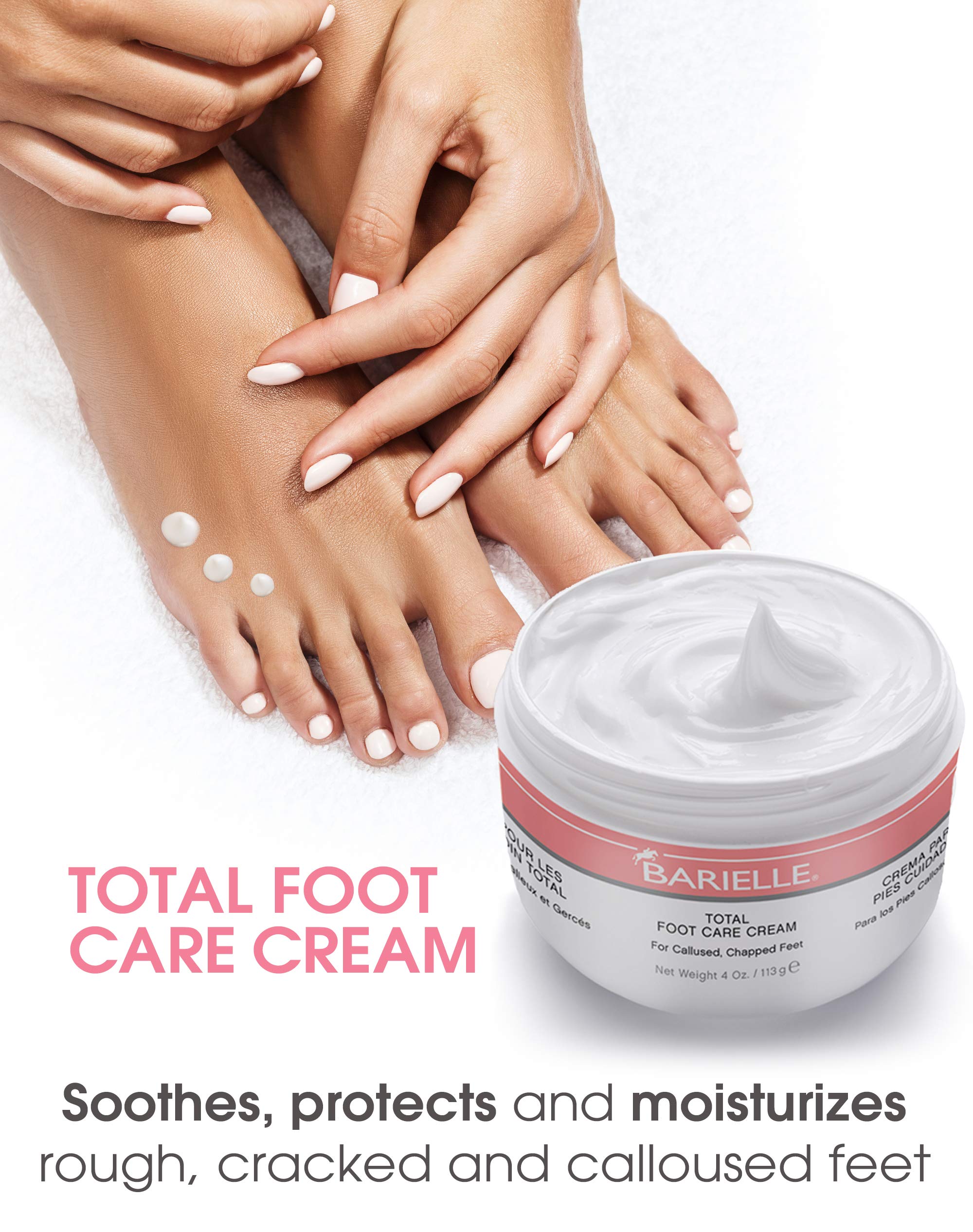 BARIELLE Total Feet & Toes Combo – Moisturizing Foot Care Cream 2.5oz & Toenail Softener 1.18oz – Dry Cracked Heel Treatment & Nail Care for Men & Women – Perfect for Pedicures & At-Home Foot Care