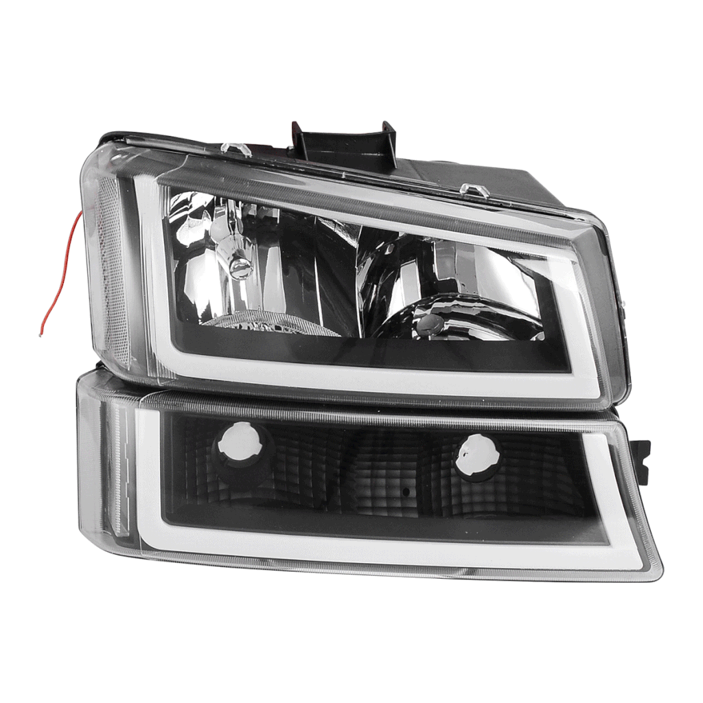 2003-2006 Chevy Silverado & Avalanche Replacement Headlight Assembly - LED Compatible, DOT Approved - Perfect for Night Driving & Off-Road Adventures