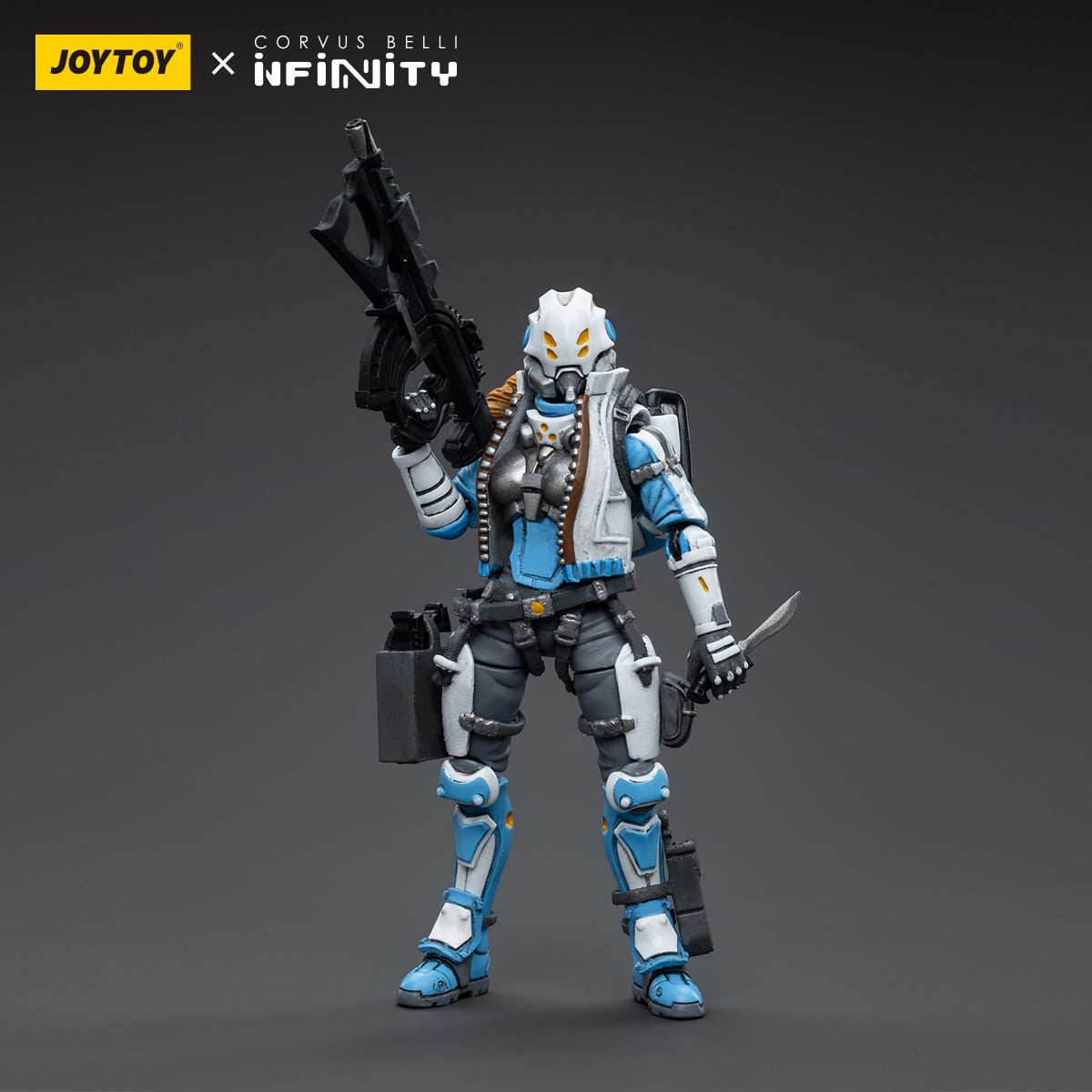 1/18 JOYTOY 3.75 Inch PanOceania Action Figure Set (3pcs) - Highly Detailed Collectible Military Miniatures for War Game Enthusiasts & Sci-Fi Collectors - Perfect for Tabletop Gaming, Display Shelves, and Gift Giving