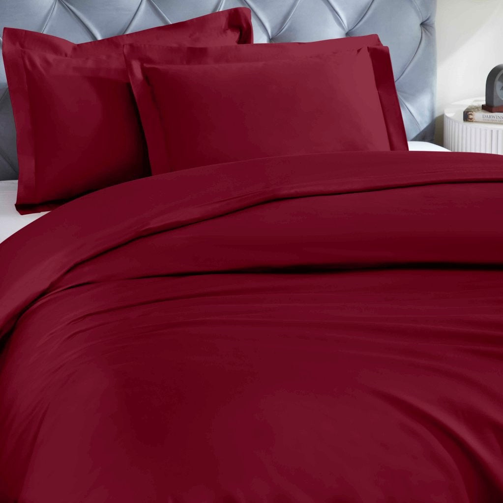 Luxury 1200 Thread Count Egyptian Cotton Duvet Cover Set - King Size, Soft Breathable Bedding for Hotel & Home Use
