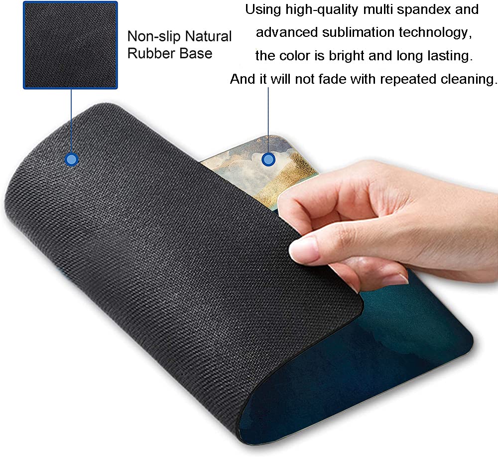 Premium Whale Design Mouse Pad - Non-Slip Rubber Base, Waterproof Square Mouse Mat for Office & Home (9.5